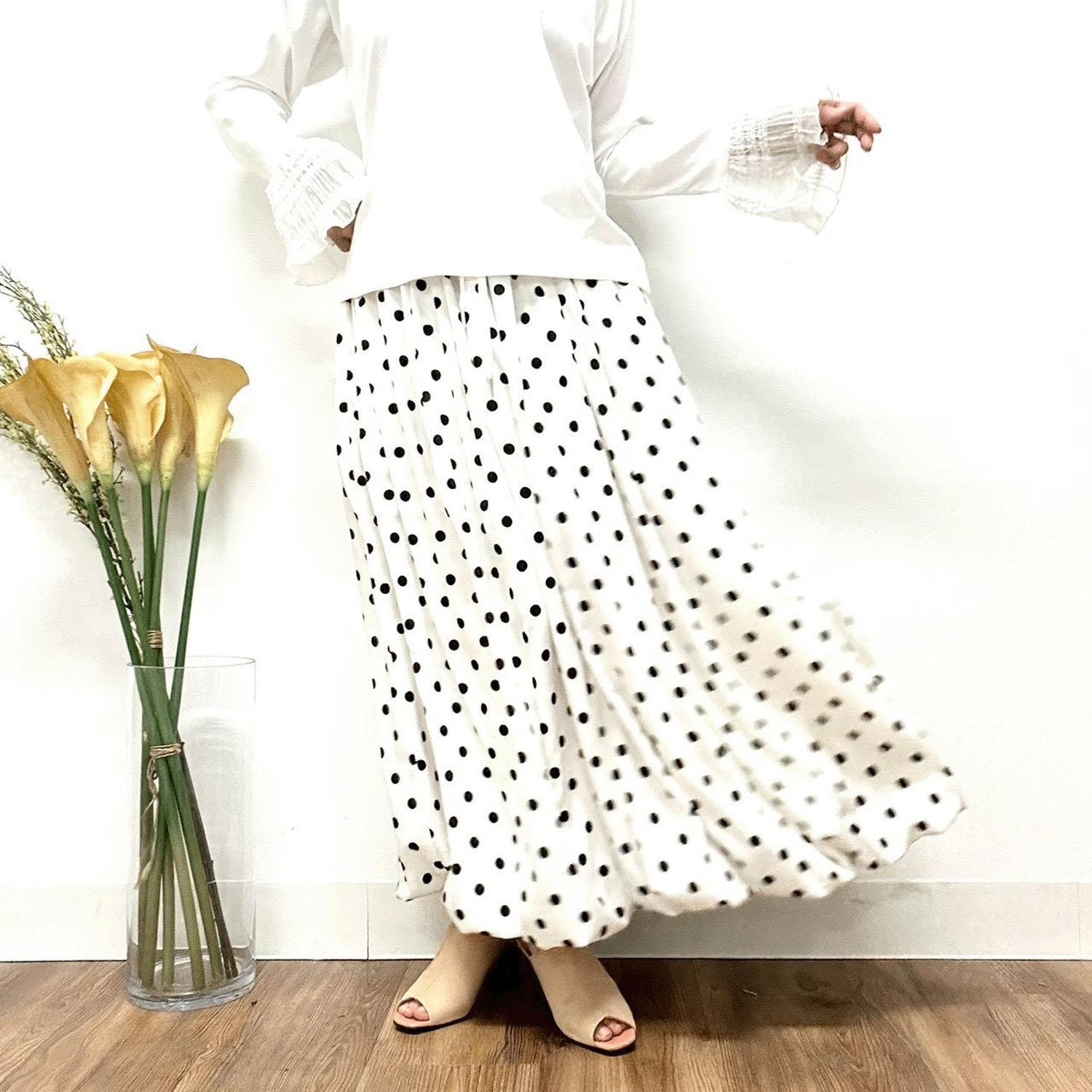 MONiLE ドットタックバルーンスカート - 画像6