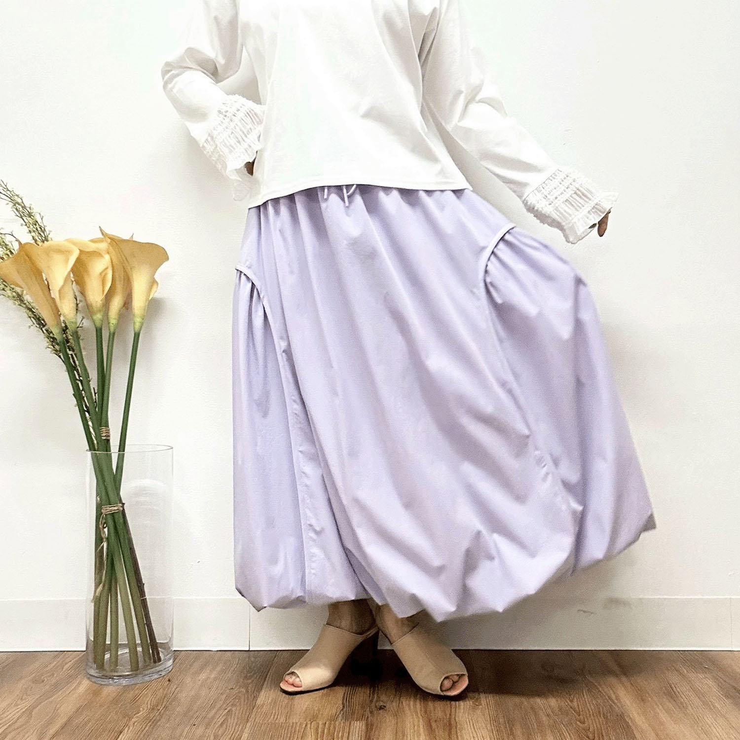 MONiLE サイド切替バルーンスカート - 画像4