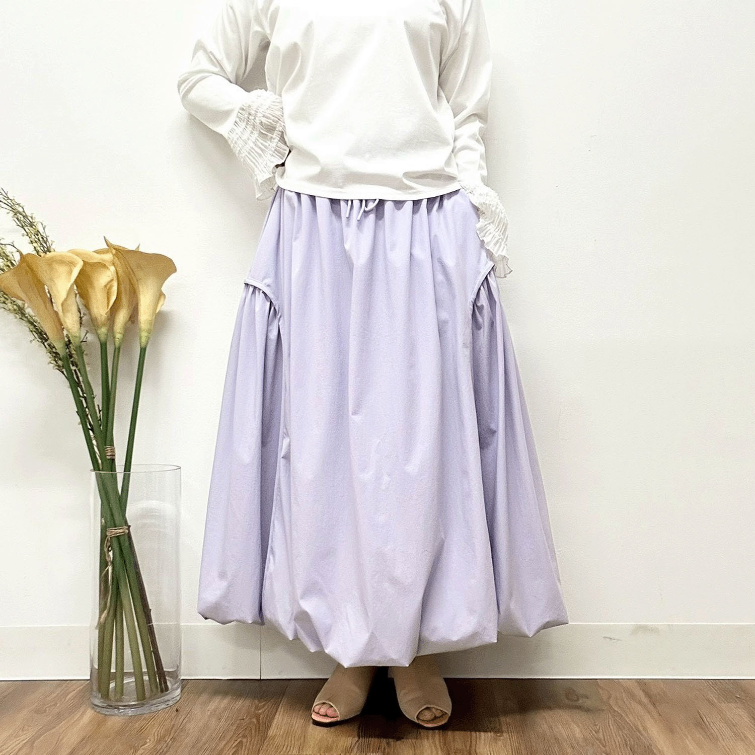 MONiLE サイド切替バルーンスカート