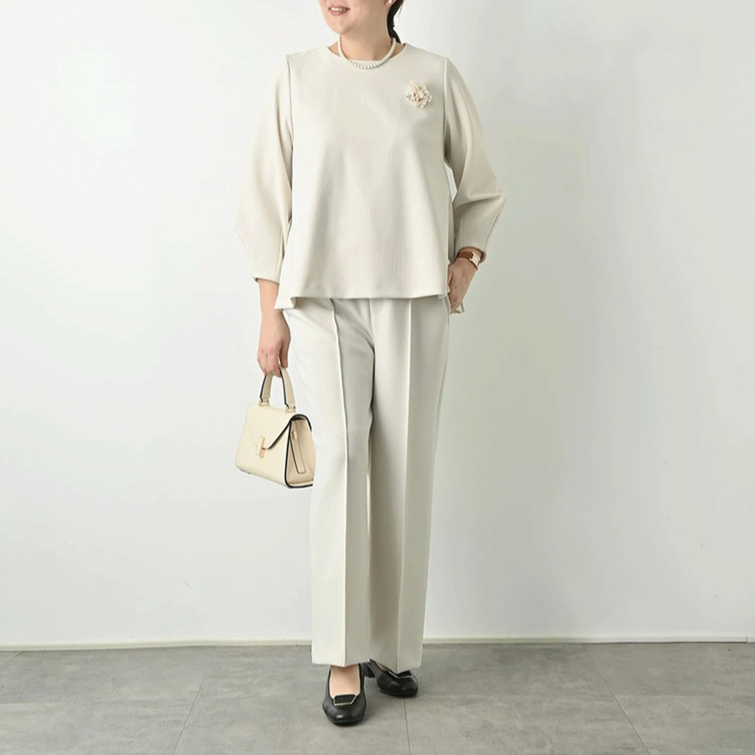 【Insta Live】Brown＆Street  センタータックストレートパンツ - 画像13