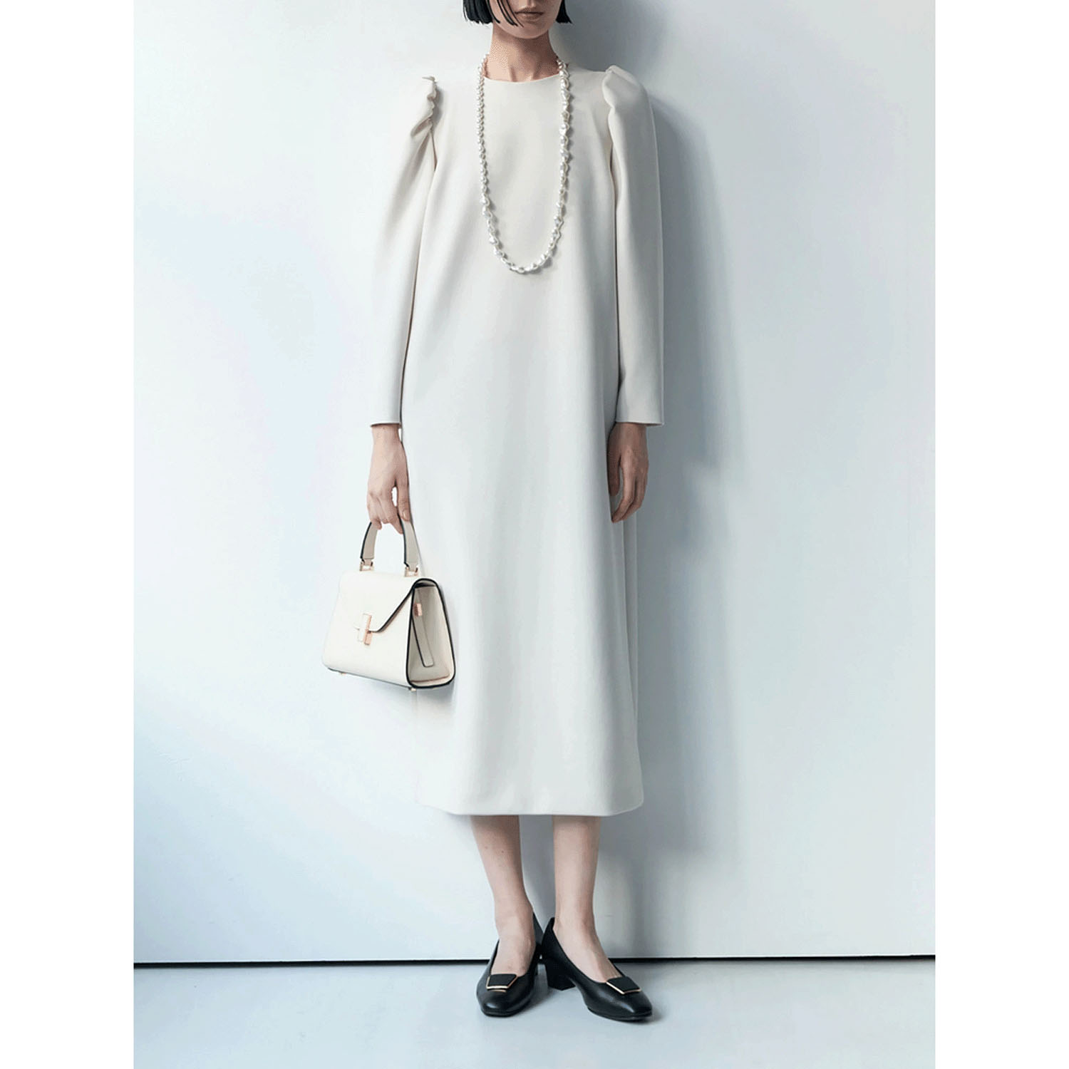 【Insta Live】Brown＆Street パフスリーブワンピース - 画像14