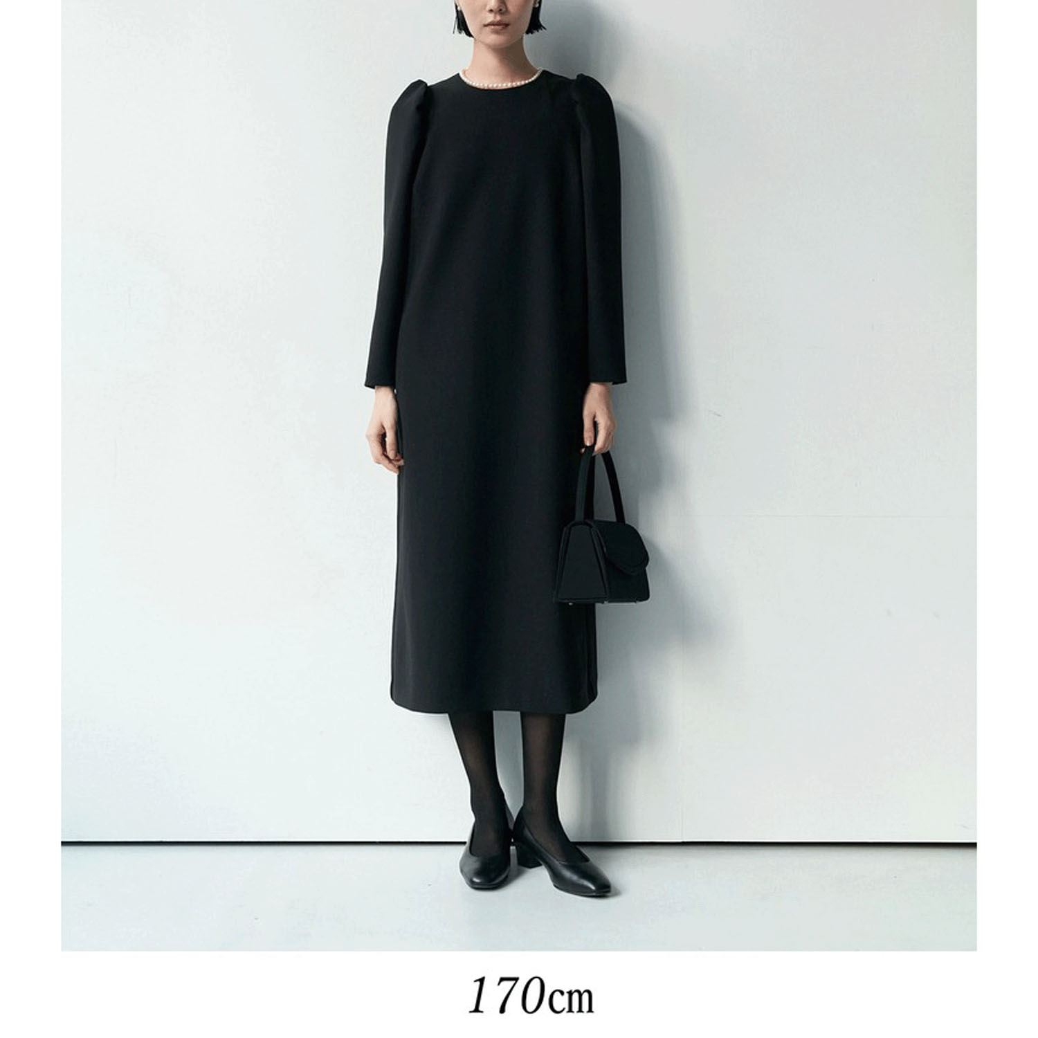 【Insta Live】Brown＆Street パフスリーブワンピース - 画像3