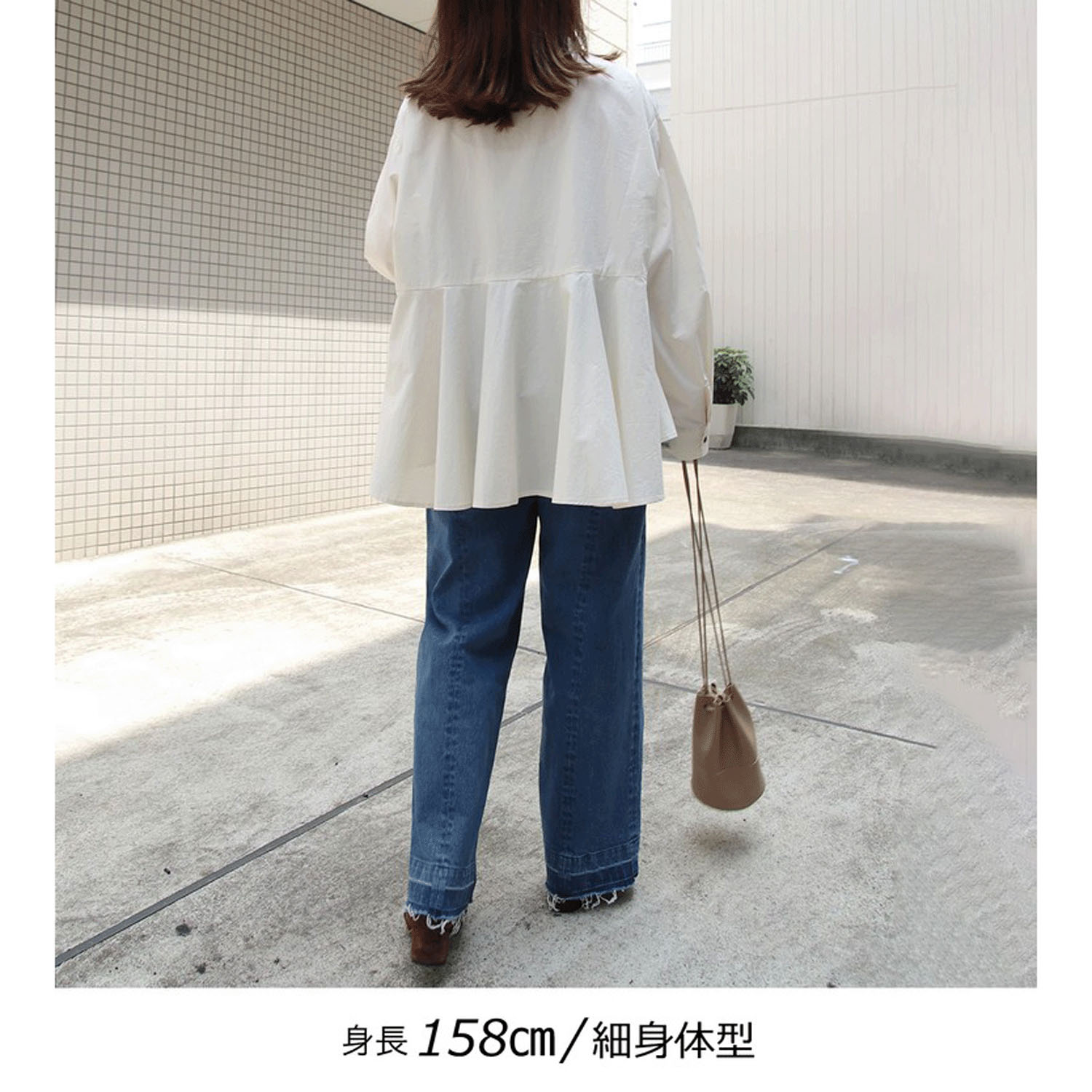 Brown＆Street Vネックペプラムシャツ - 画像14