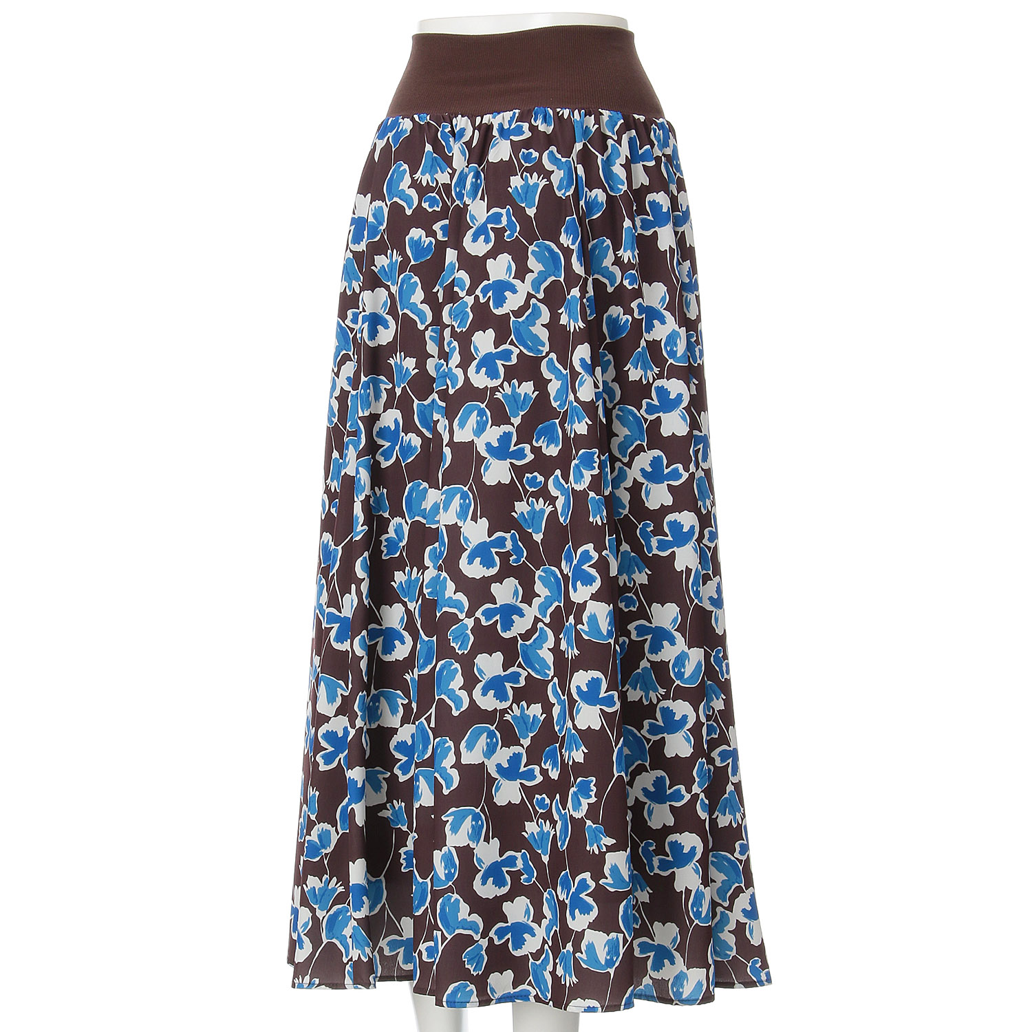 MONiLE ジョーゼット花柄ロングスカート - 画像6