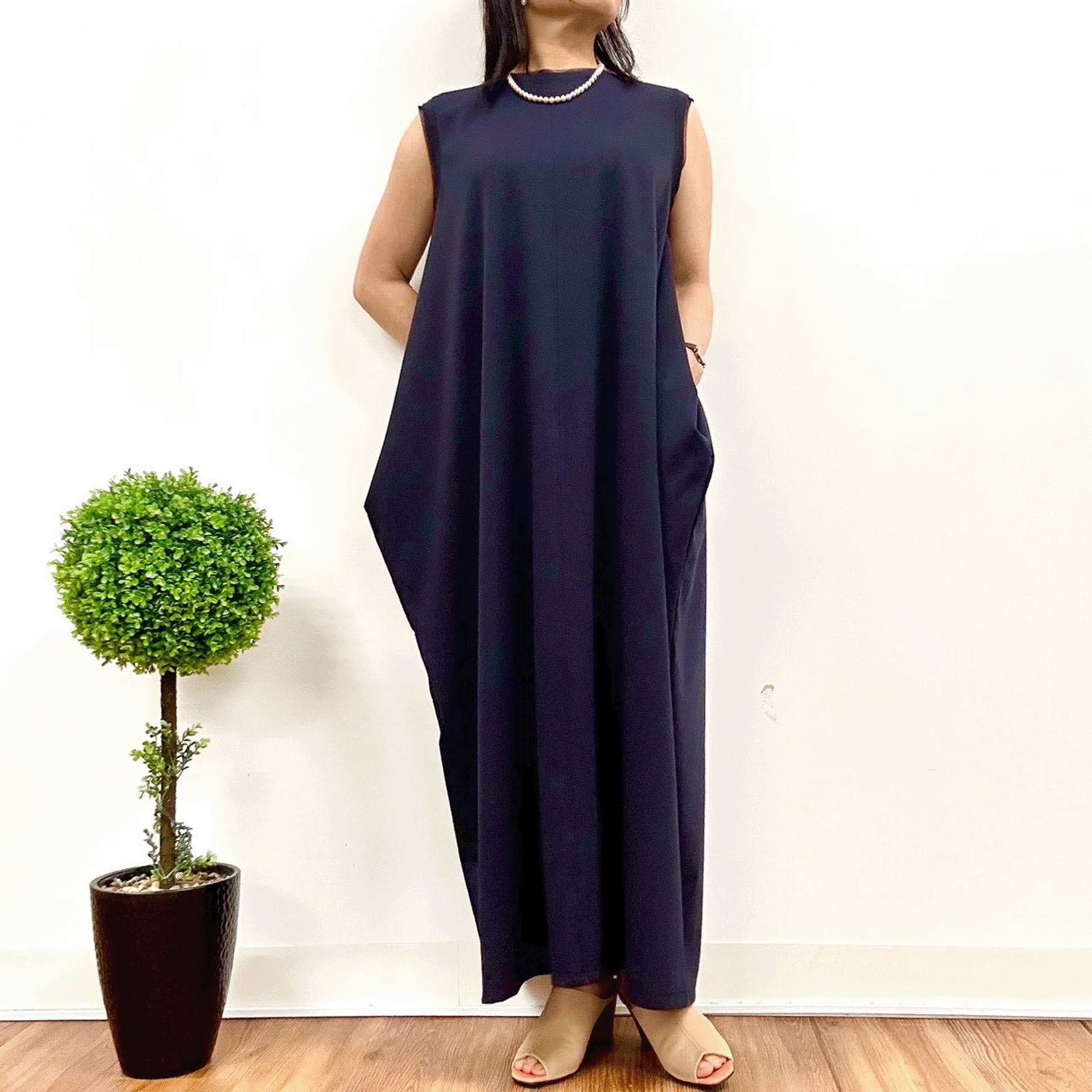 MONiLE サイドドレープカットワンピース - 画像6