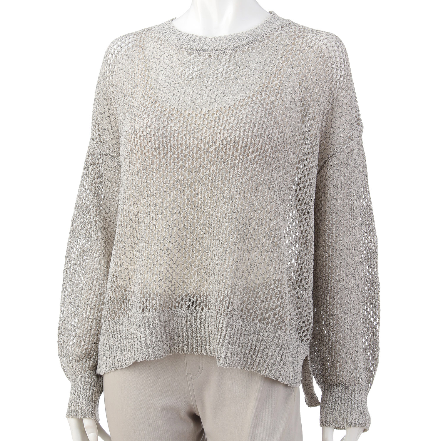 MONiLE 透かし編み長袖ニット