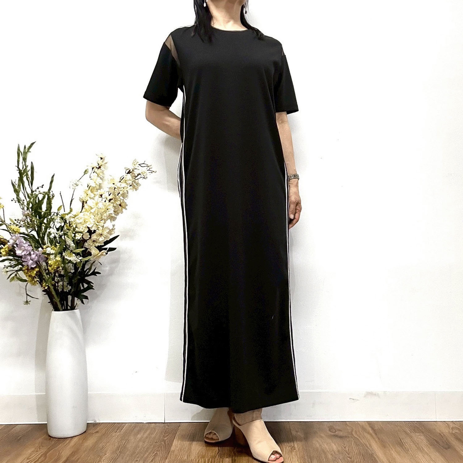 MONiLE サイドライン入りワンピース - 画像3