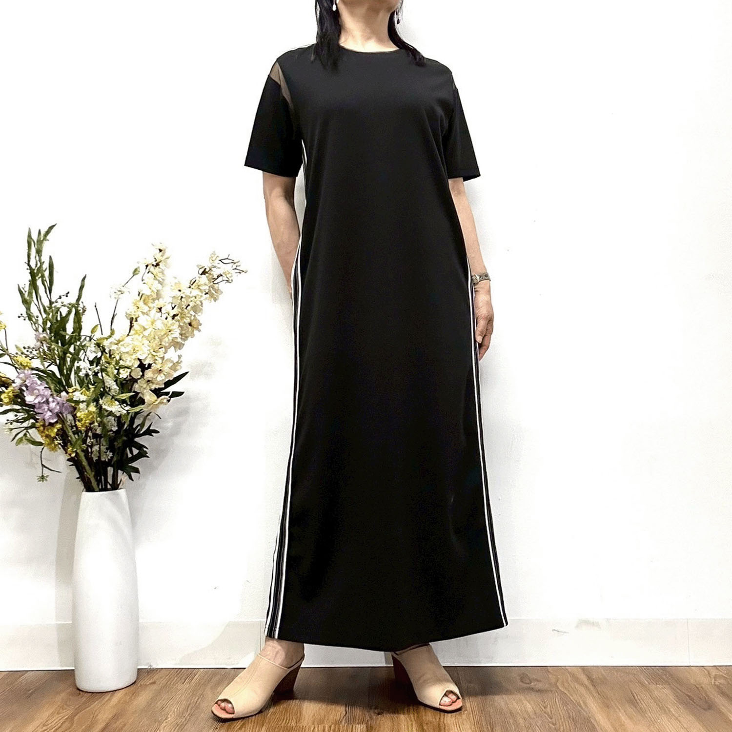 MONiLE サイドライン入りワンピース - 画像4