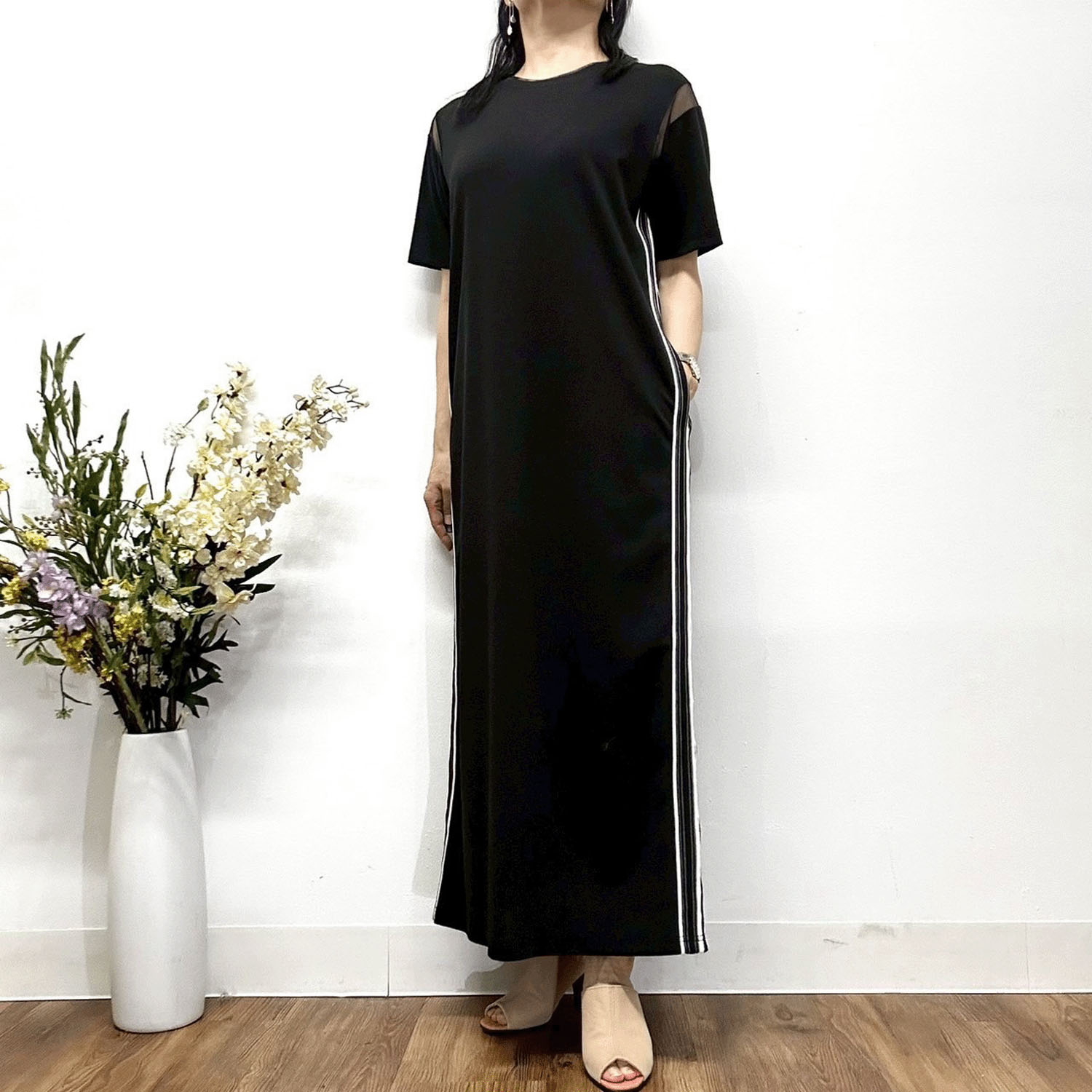 MONiLE サイドライン入りワンピース - 画像6