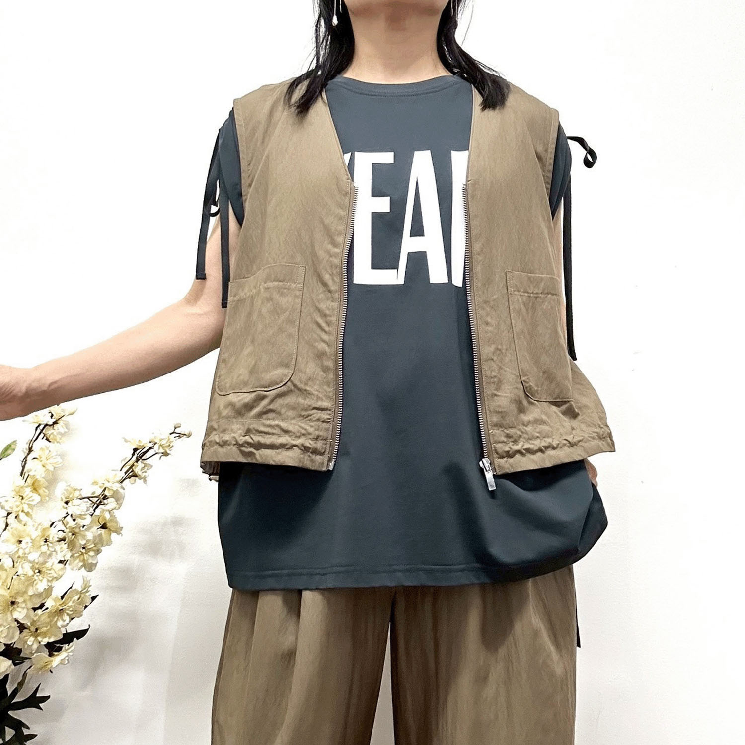 MONiLE ジップベスト - 画像2