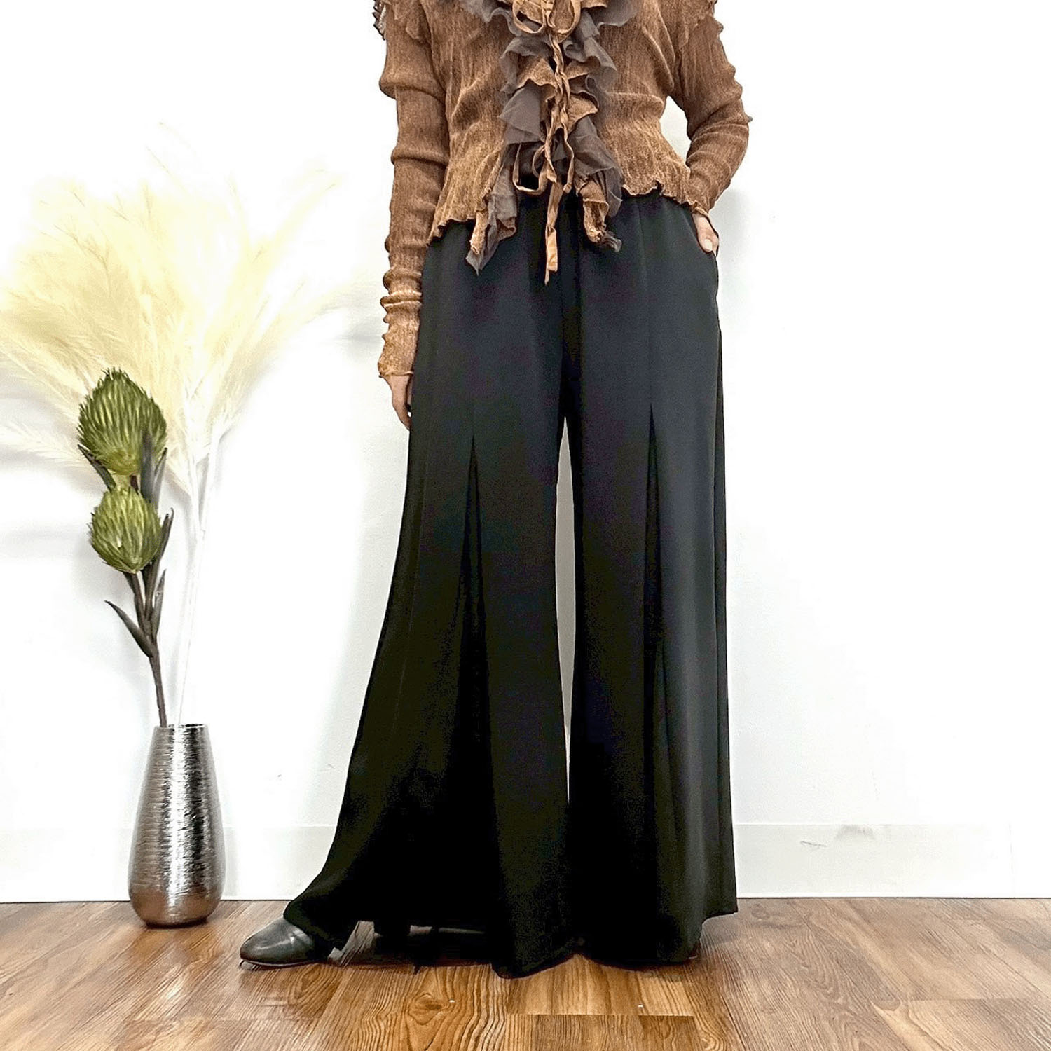 MONiLE ポリポンチ＆チュールタックパンツ - 画像3