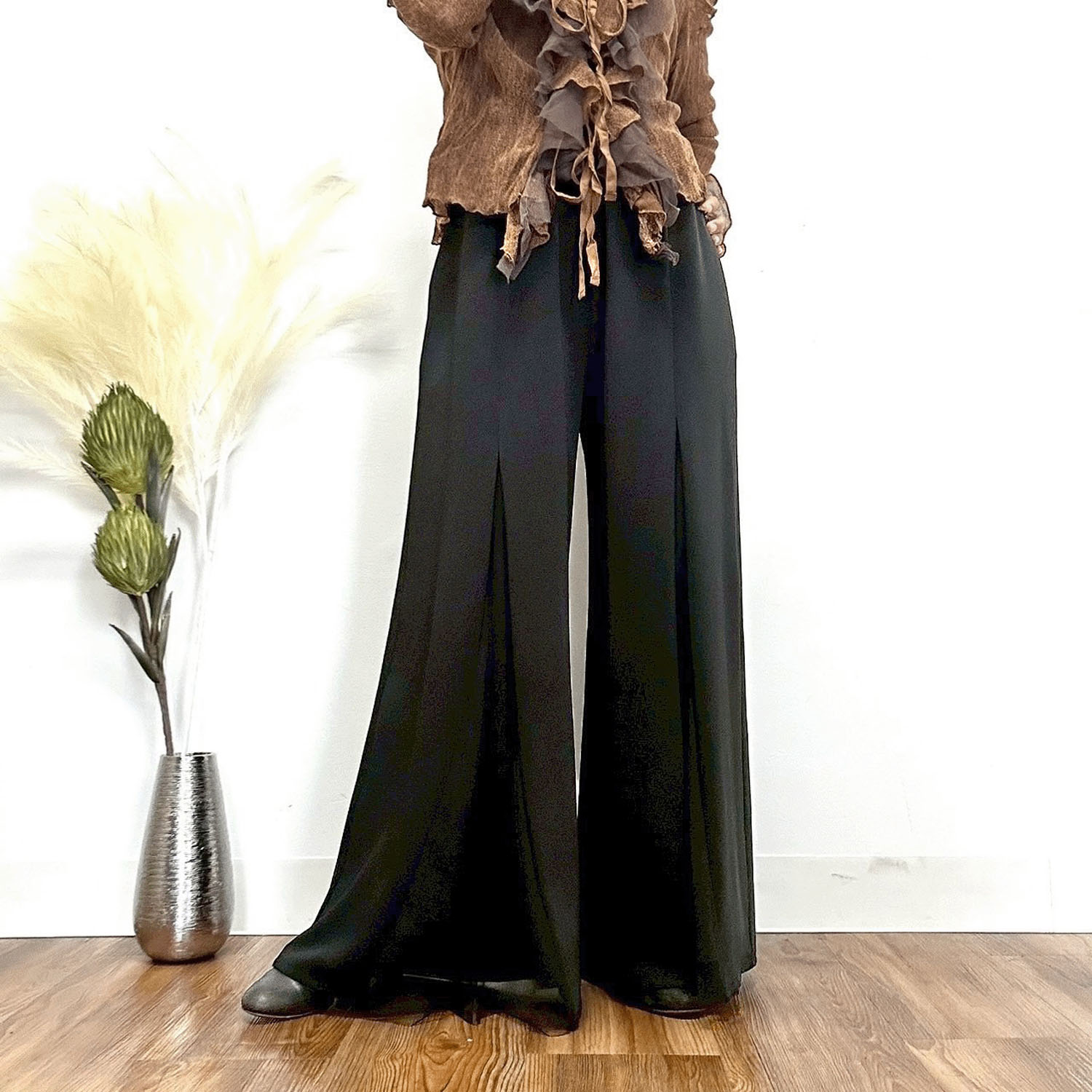 MONiLE ポリポンチ＆チュールタックパンツ