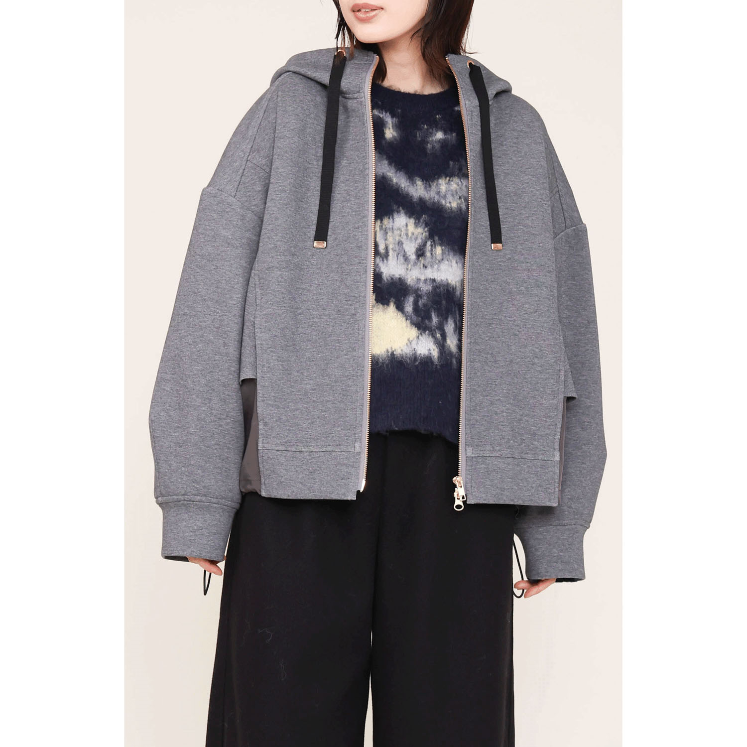 【Insta Live】trois ダンボールフーディーブルゾン - 画像2