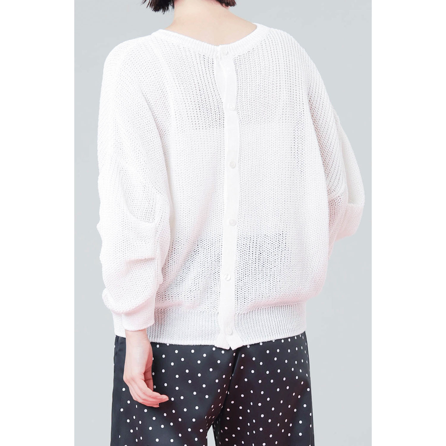 【Insta Live】trois 2WAYクルーネックプルオーバー - 画像4