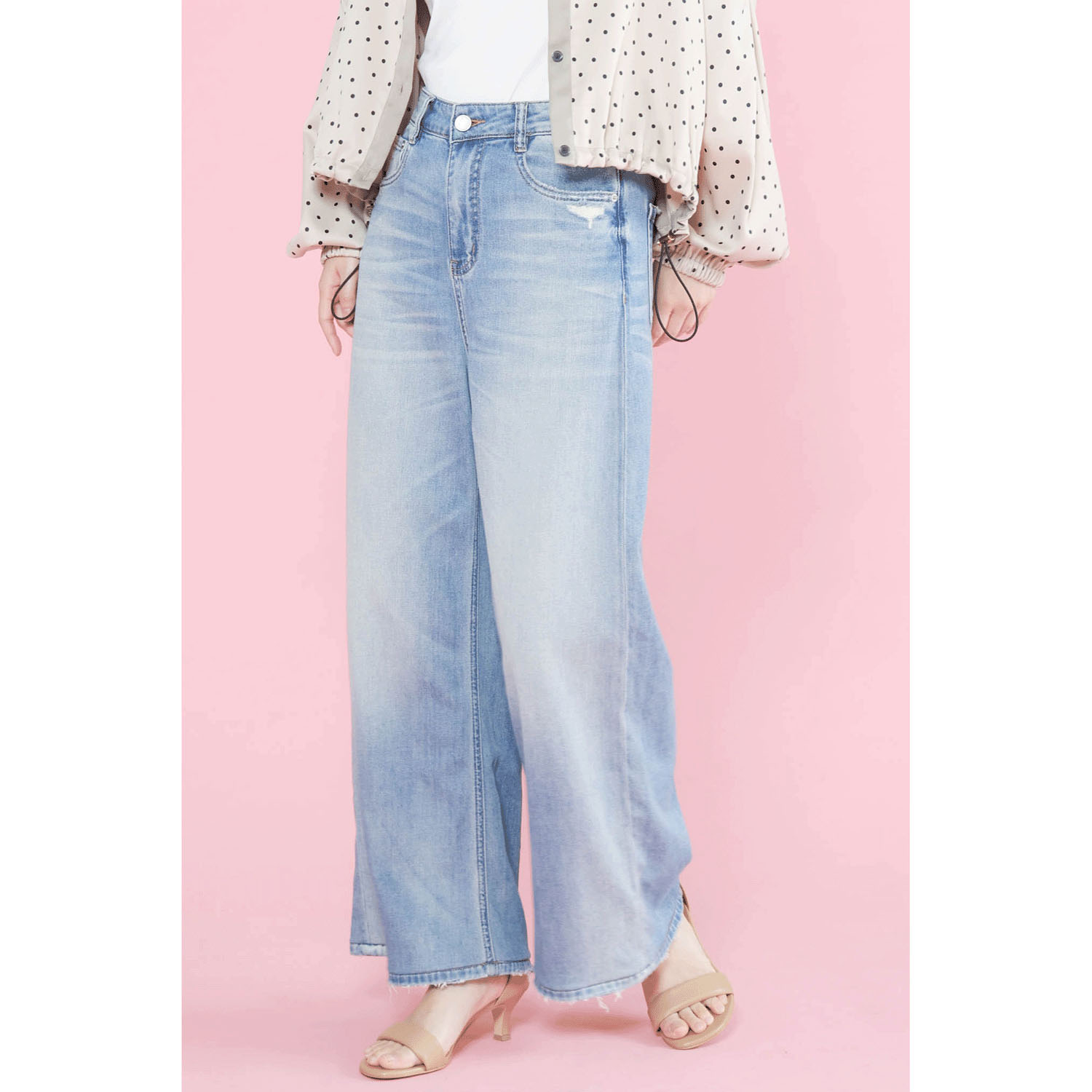 trois ワイドストレートデニムパンツ - 画像11