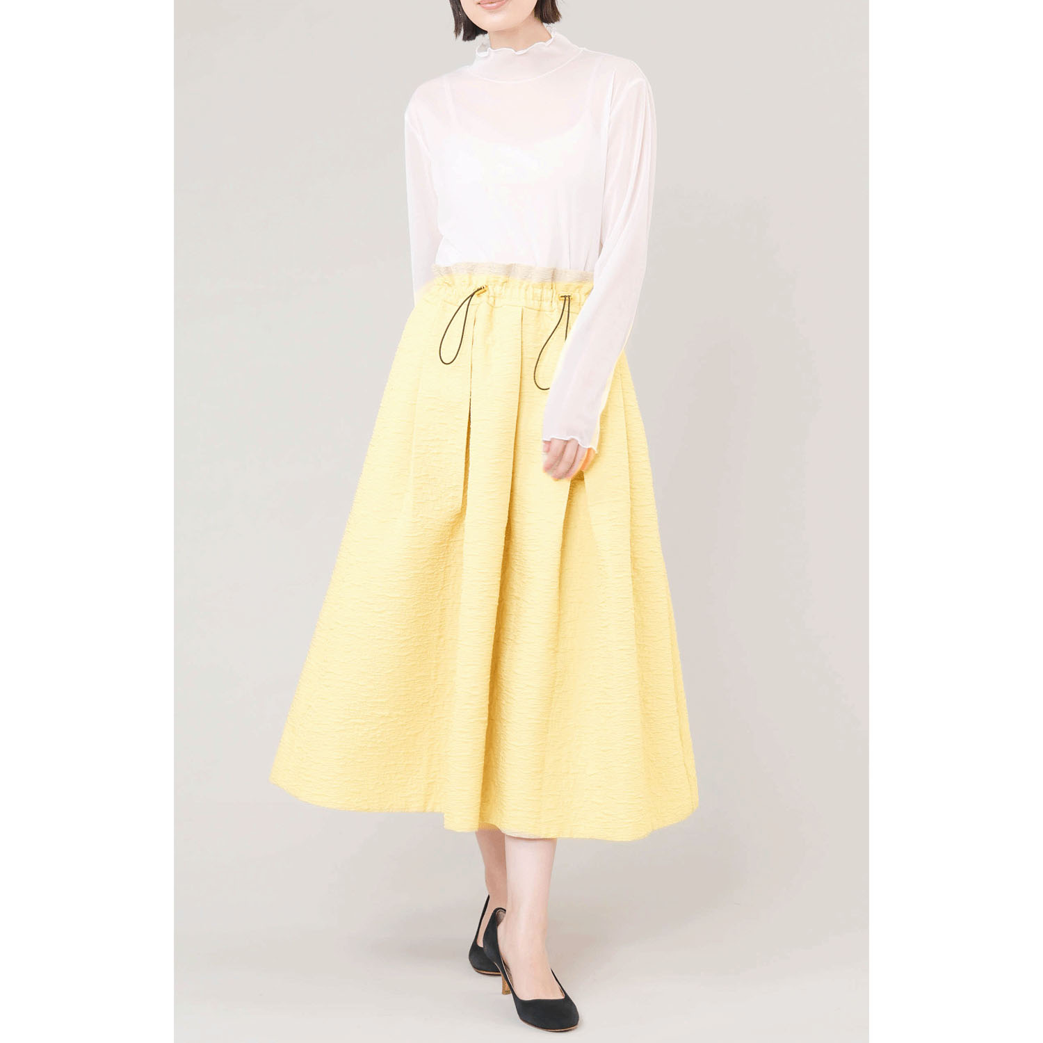 trois ふくれジャカードボリュームスカート - 画像8