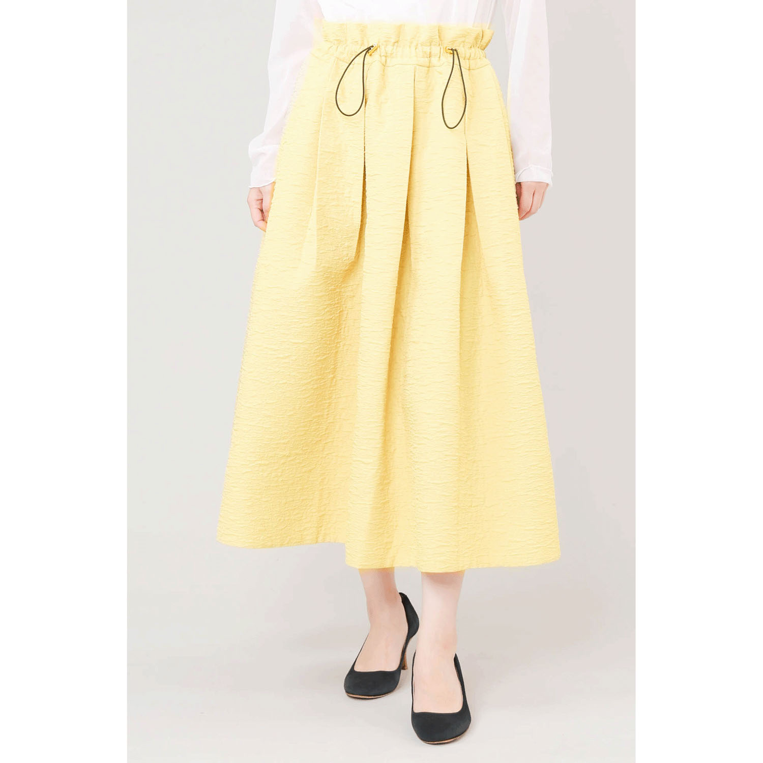 trois ふくれジャカードボリュームスカート