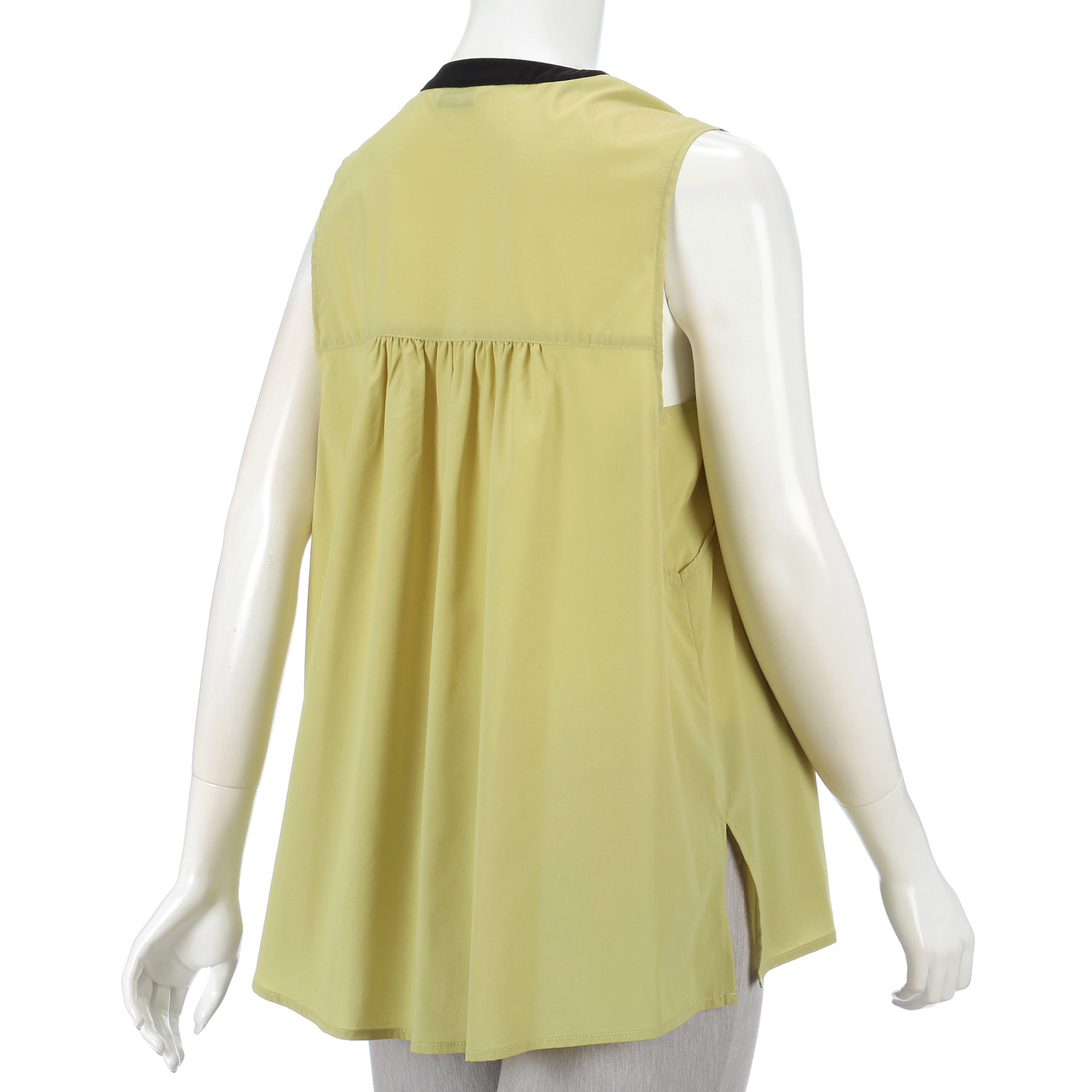 trois シフォンギャザーブラウス - 画像4