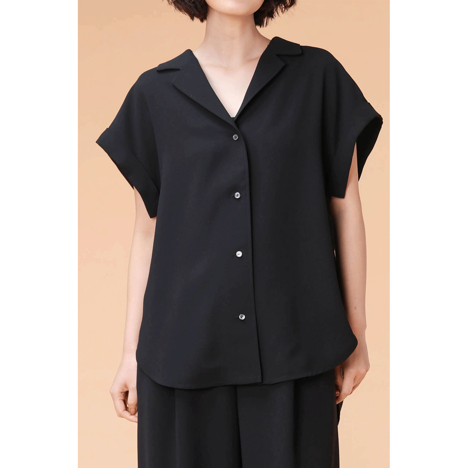 trois ジョーゼットブラウス