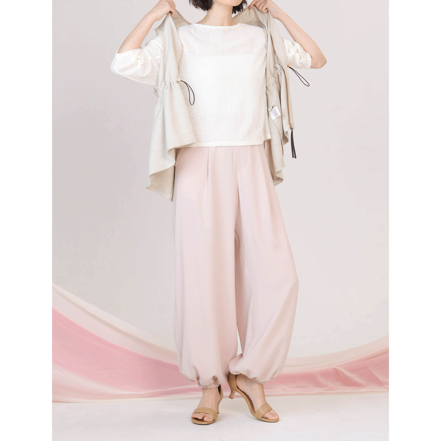 trois ジョーゼットパンツ - 画像10