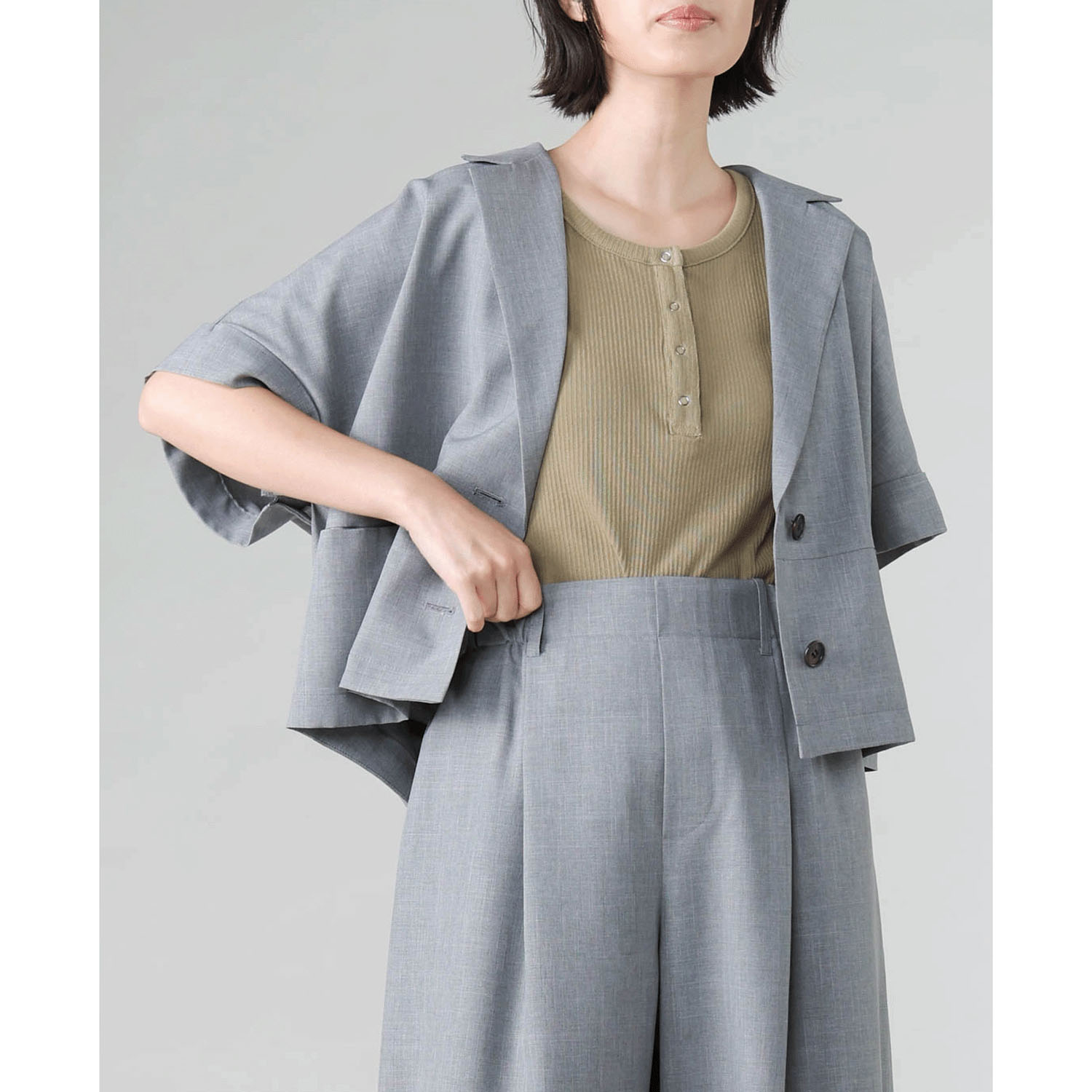 trois シャンブレージャケット - 画像5