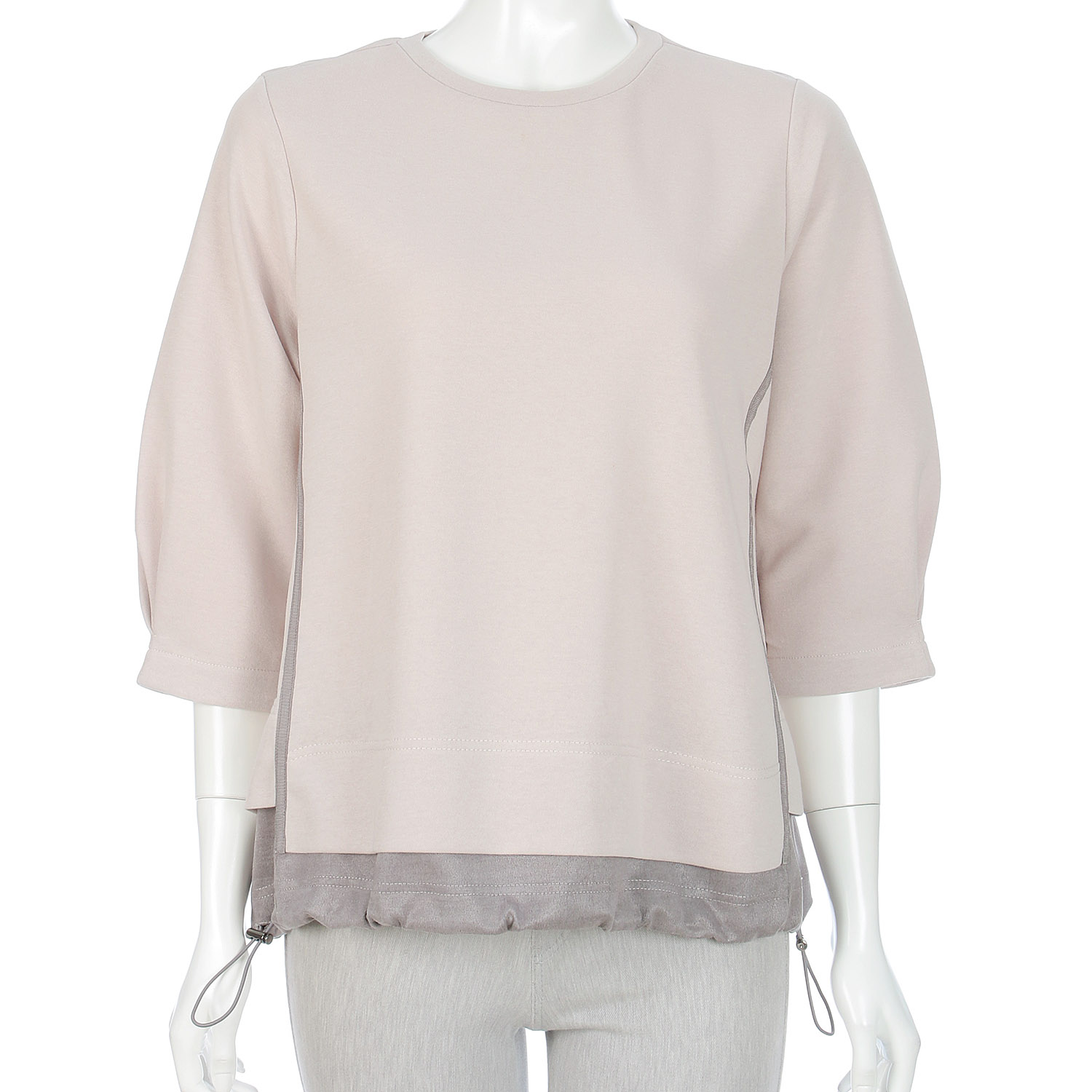 TCダンボール×スウェード切替プルオーバー