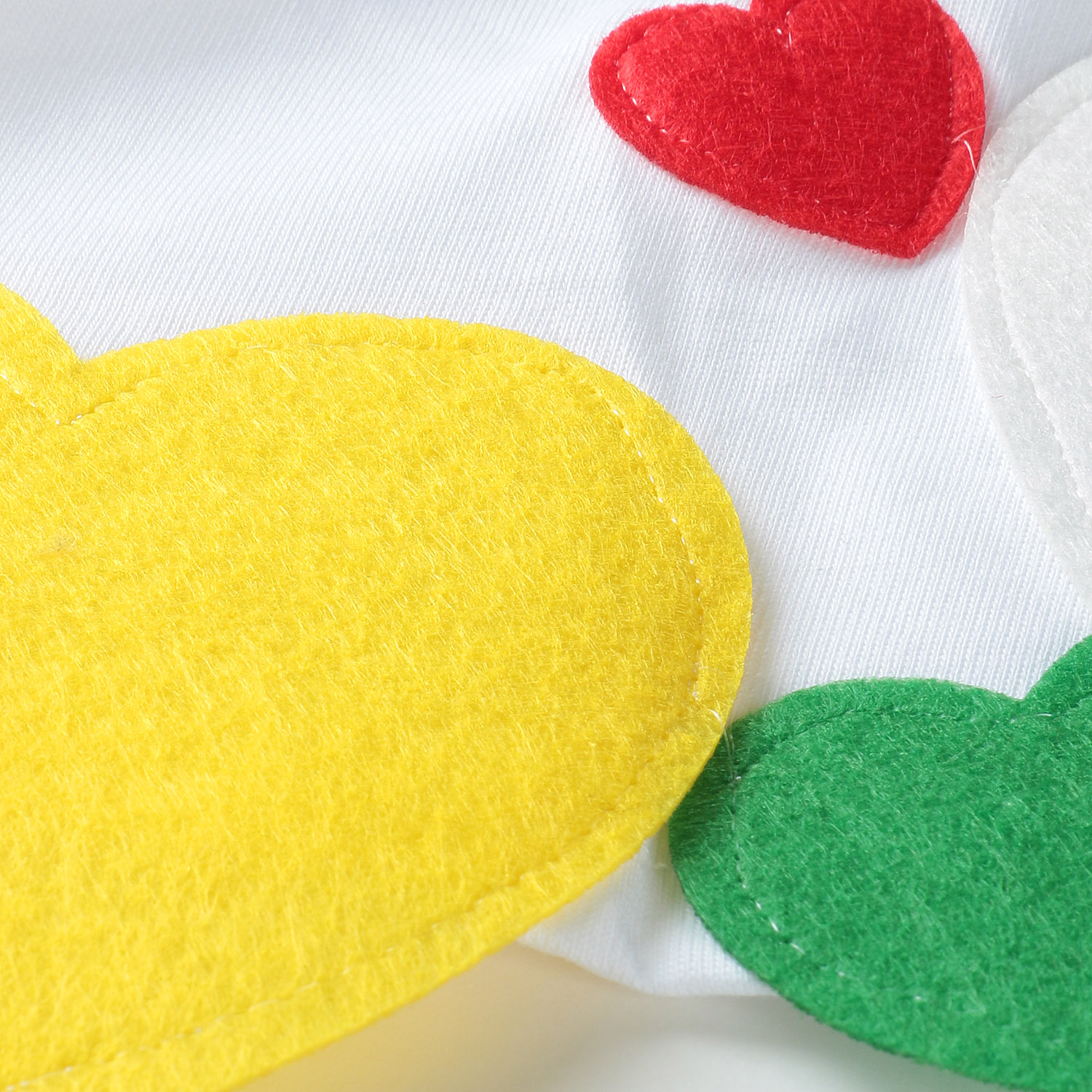 ハートアップリケ刺繍Tシャツ - 画像6