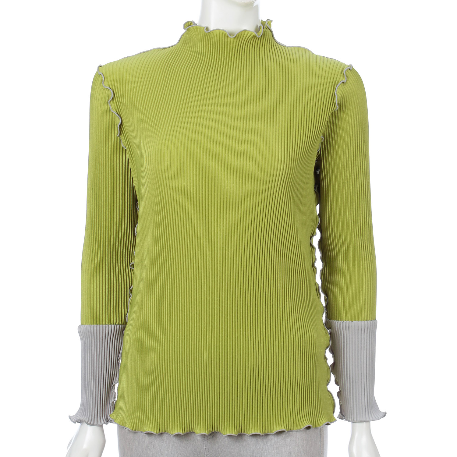 プリーツ配色メロウプルオーバー - 画像5