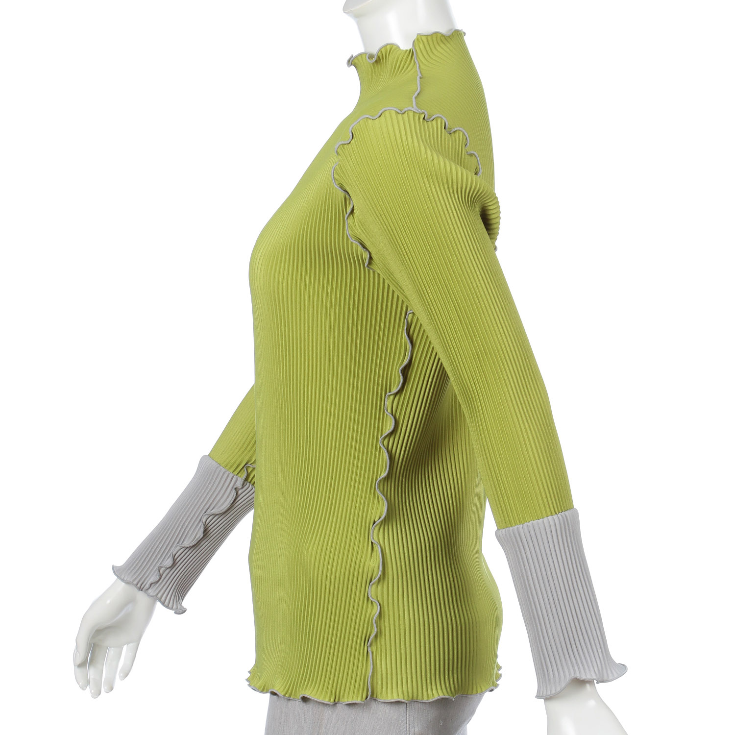 プリーツ配色メロウプルオーバー - 画像6