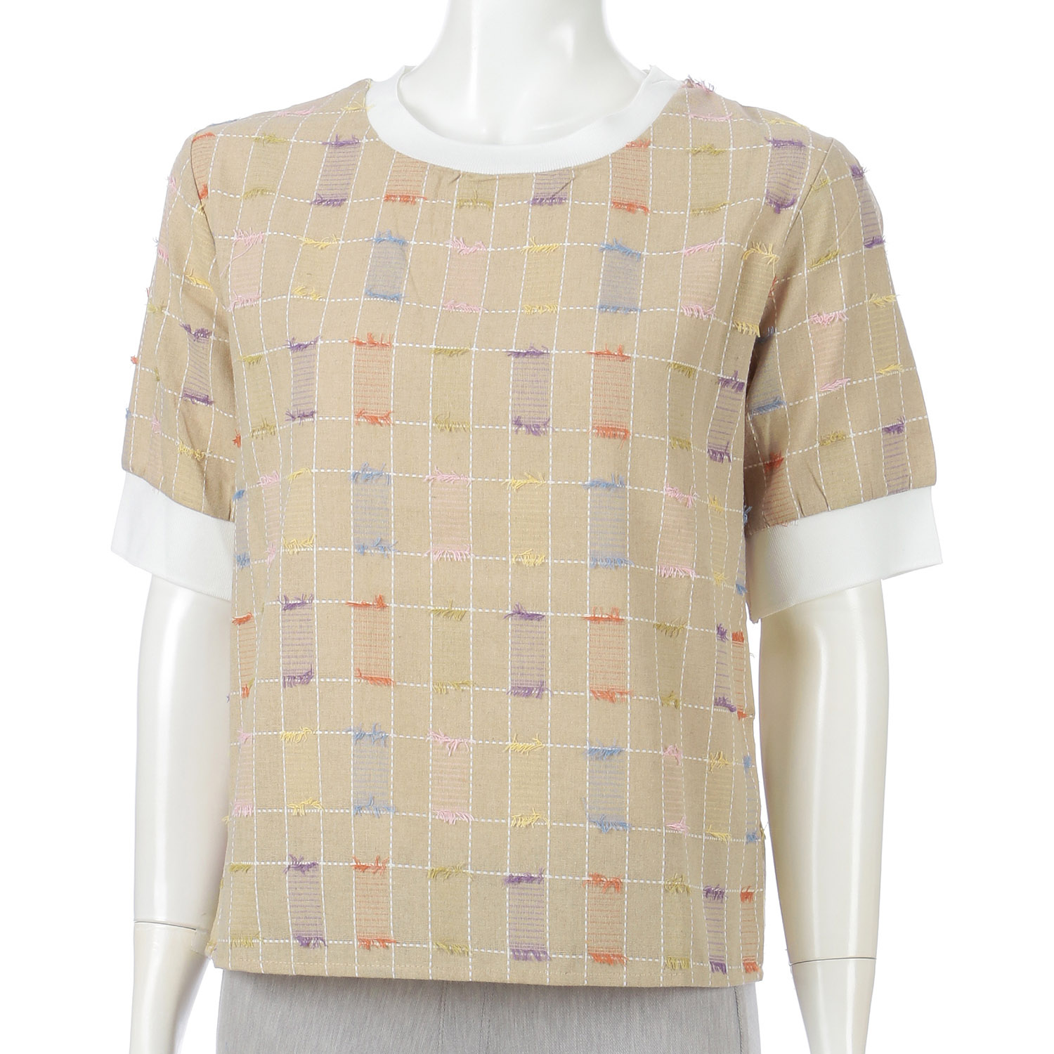 ジャカードリブブラウス - 画像8