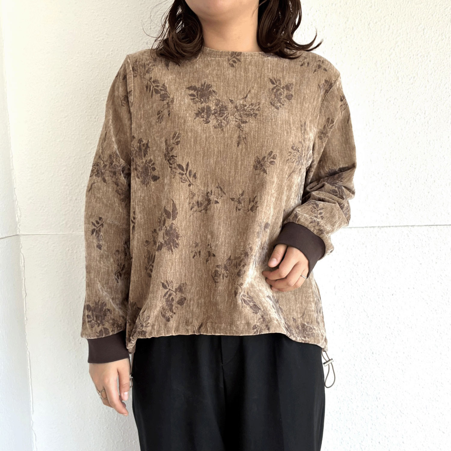 プリントカットブラウジングプルオーバー - 画像1