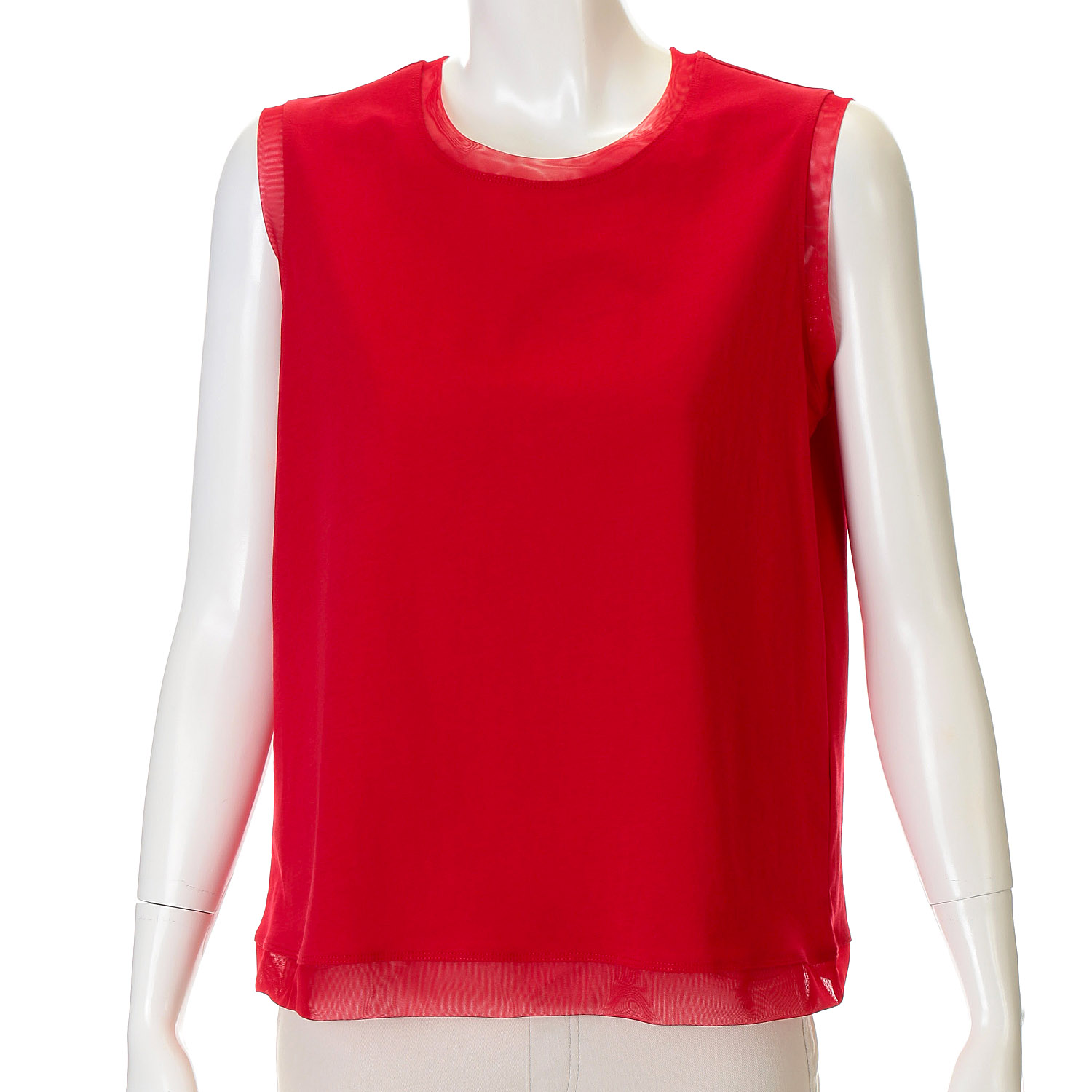 チュール付きタンクトップ