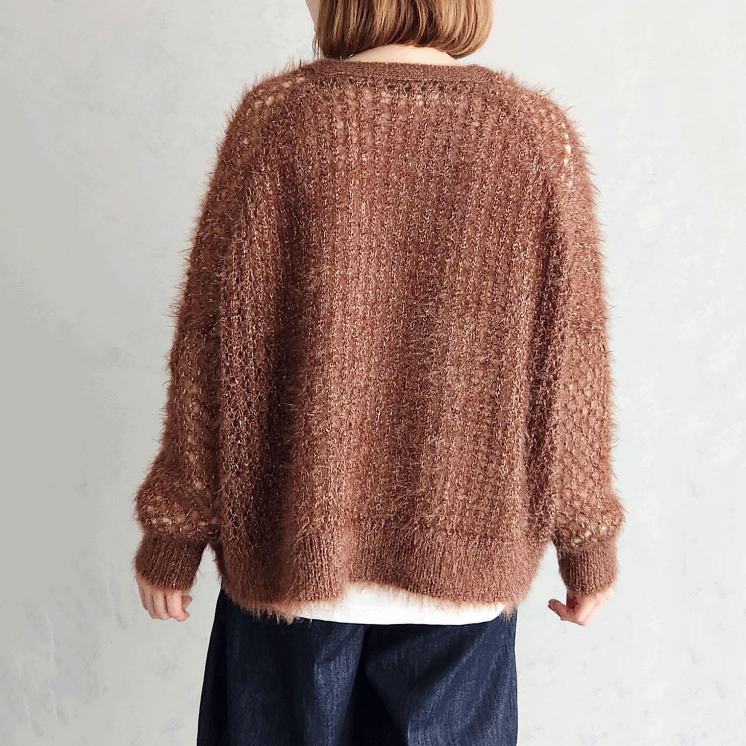 メッシュニットカーディガン - 画像3