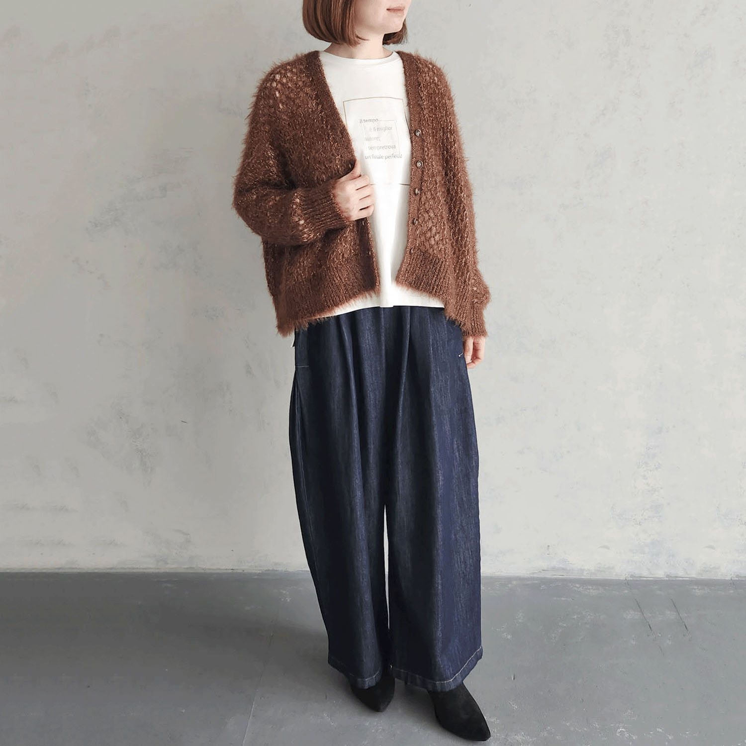 メッシュニットカーディガン - 画像4