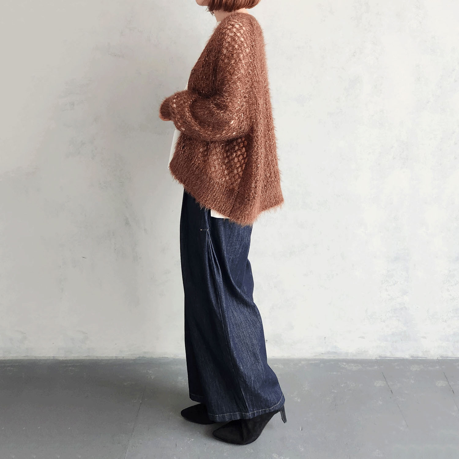 メッシュニットカーディガン - 画像7