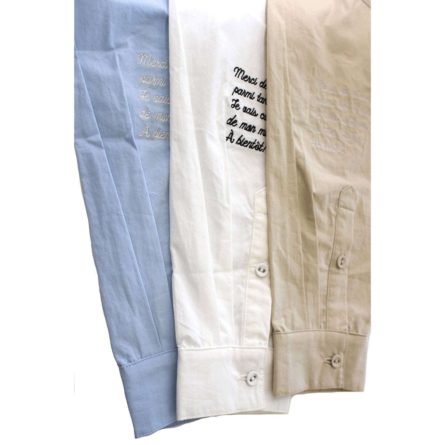 【新ブランド】notorico 肘刺繍バルーンシャツ - 画像9