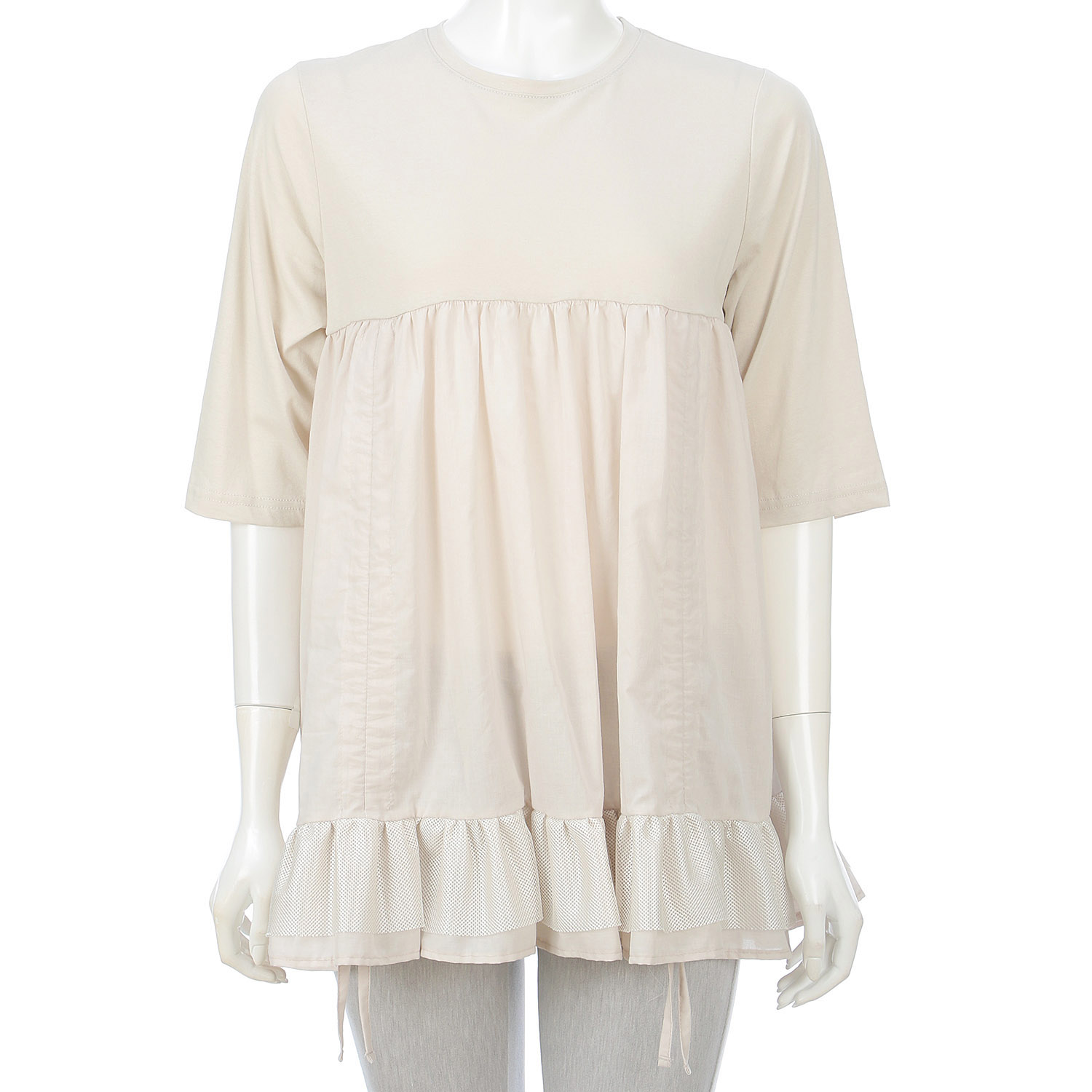 裾フリルチュニックカットソー - 画像4