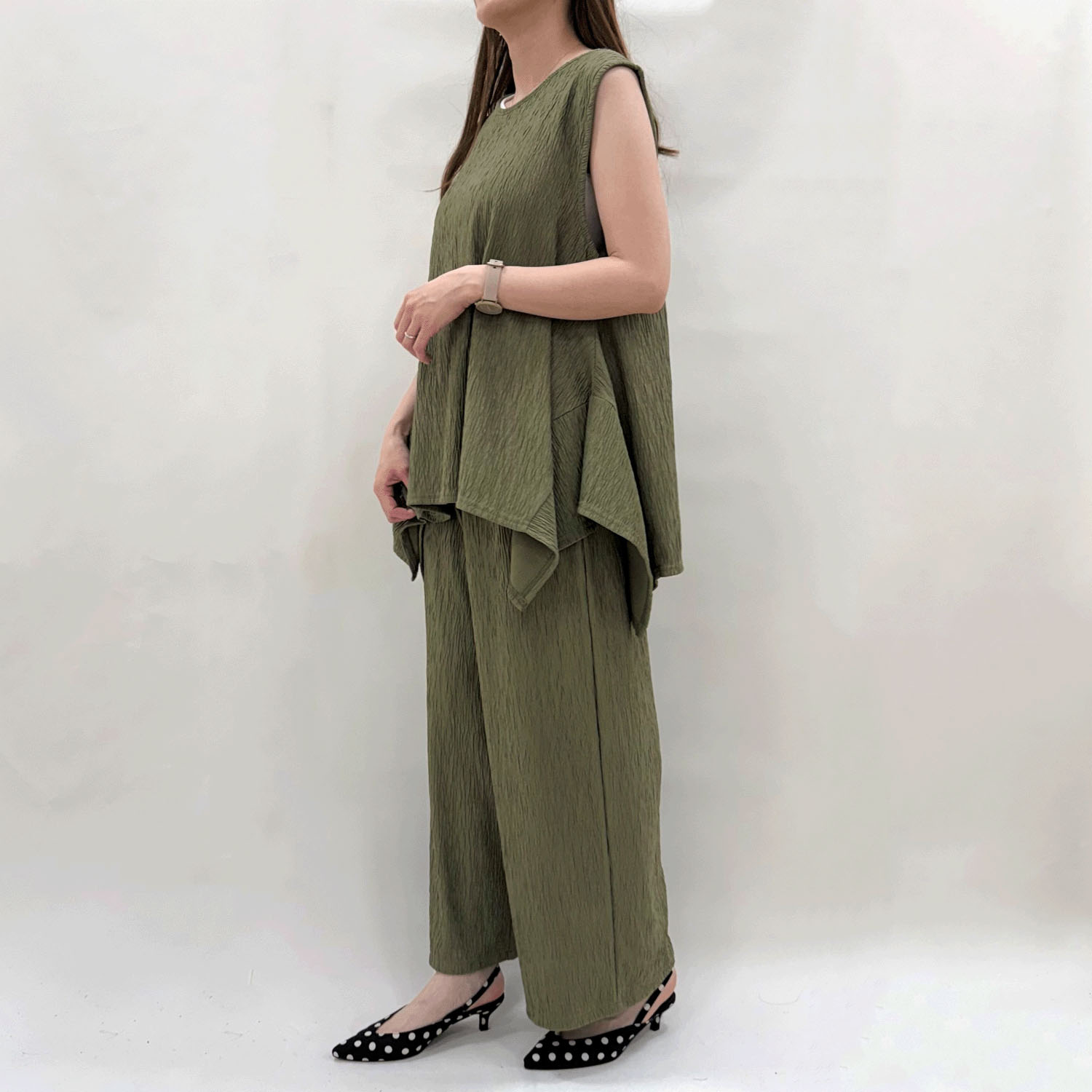 楊柳カットWゴムパンツ - 画像13