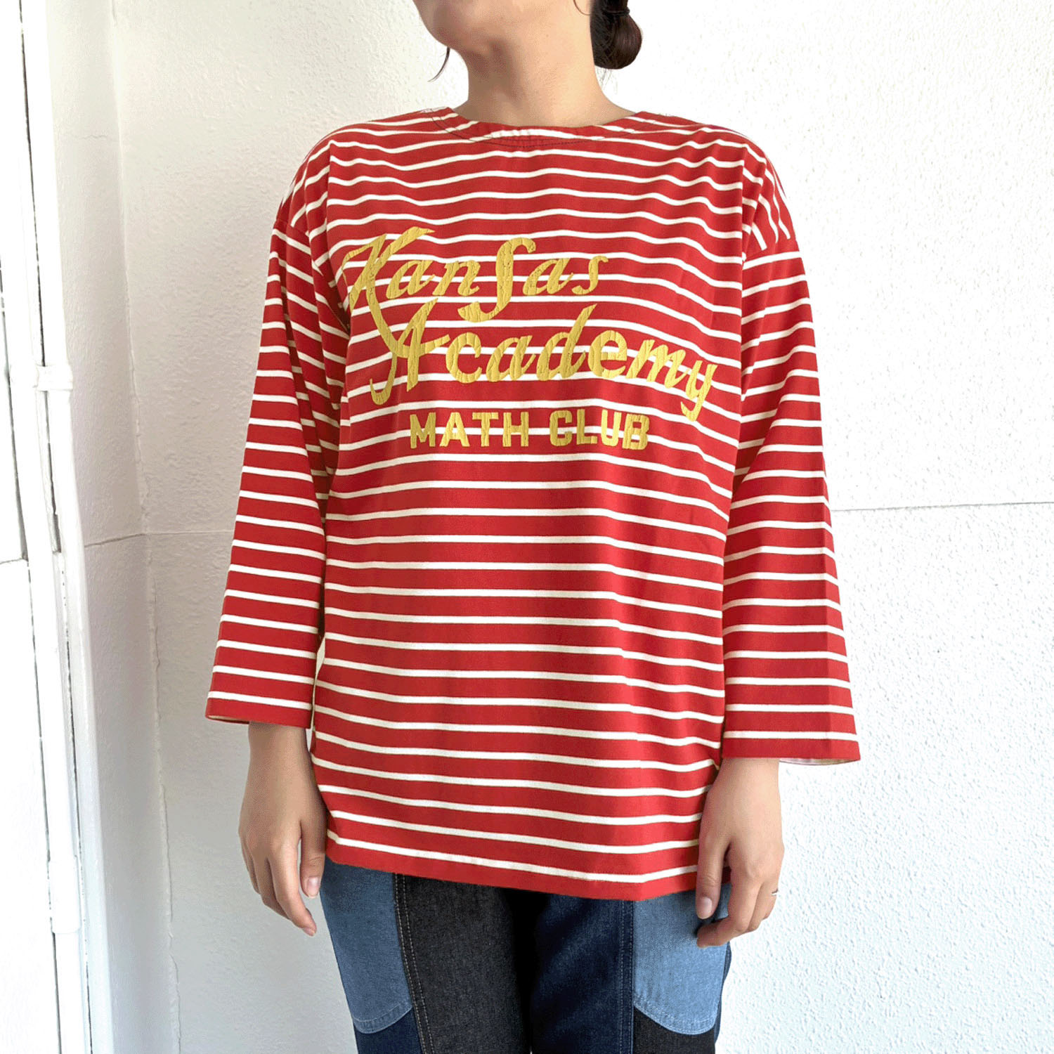 【新ブランド】CUBE SUGAR 天竺前後着配色プルオーバー - 画像10