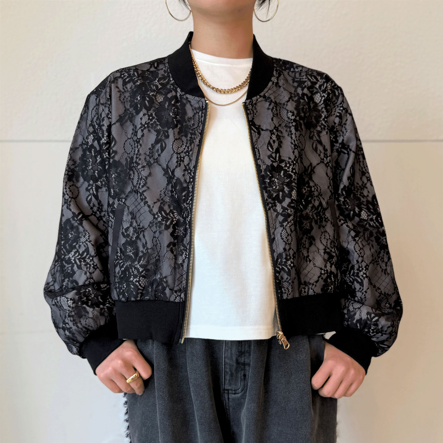 レースリバーシブルジャケット