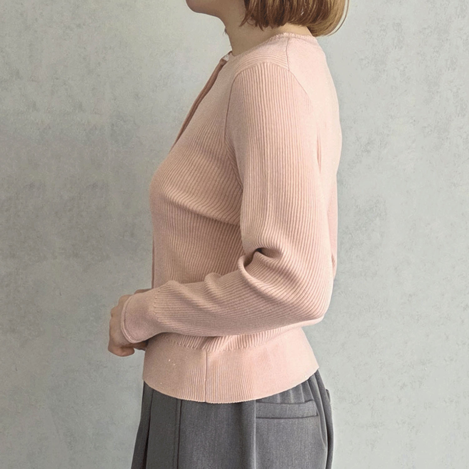 epidemique プチスパンコールリブニットカーディガン - 画像9