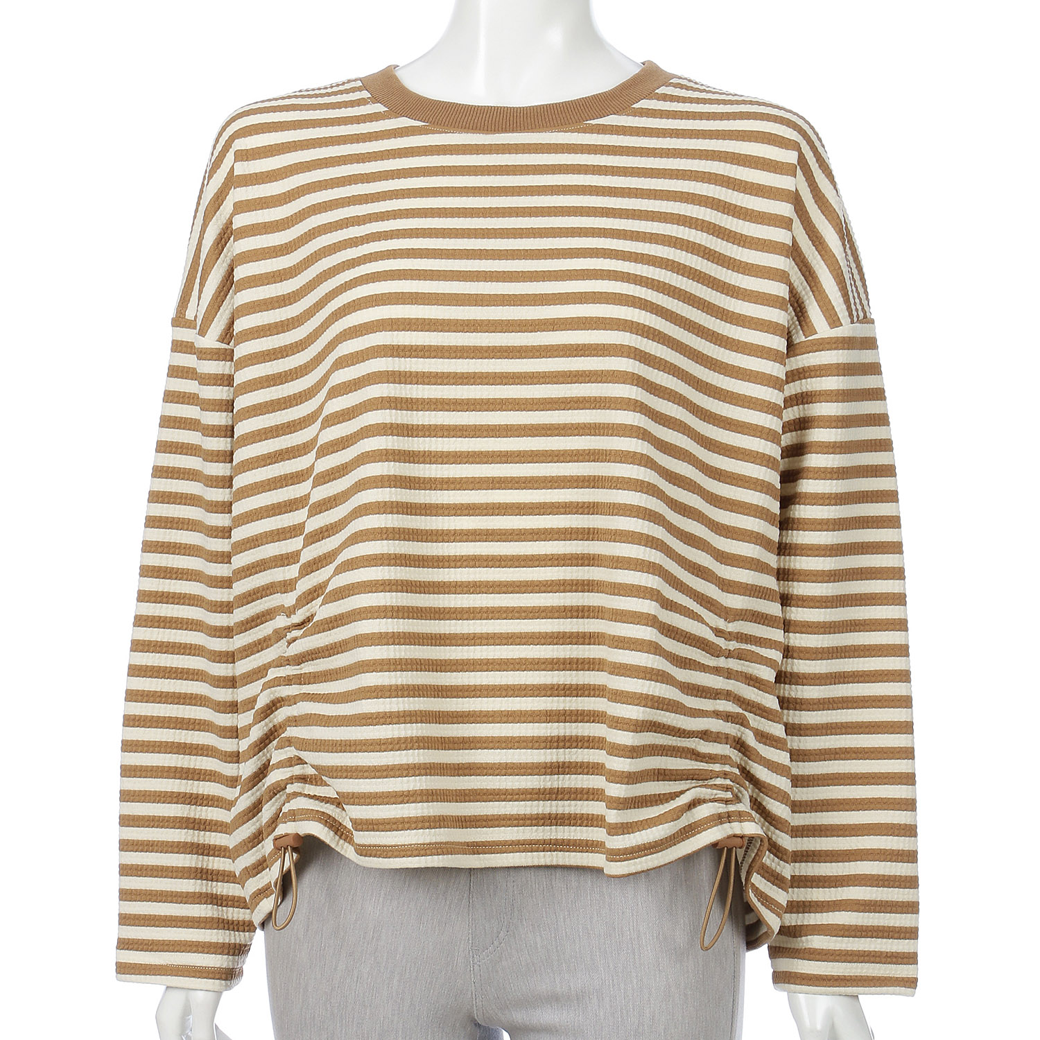 LUPILIEN ワッフル編みドロストプルオーバー - 画像4