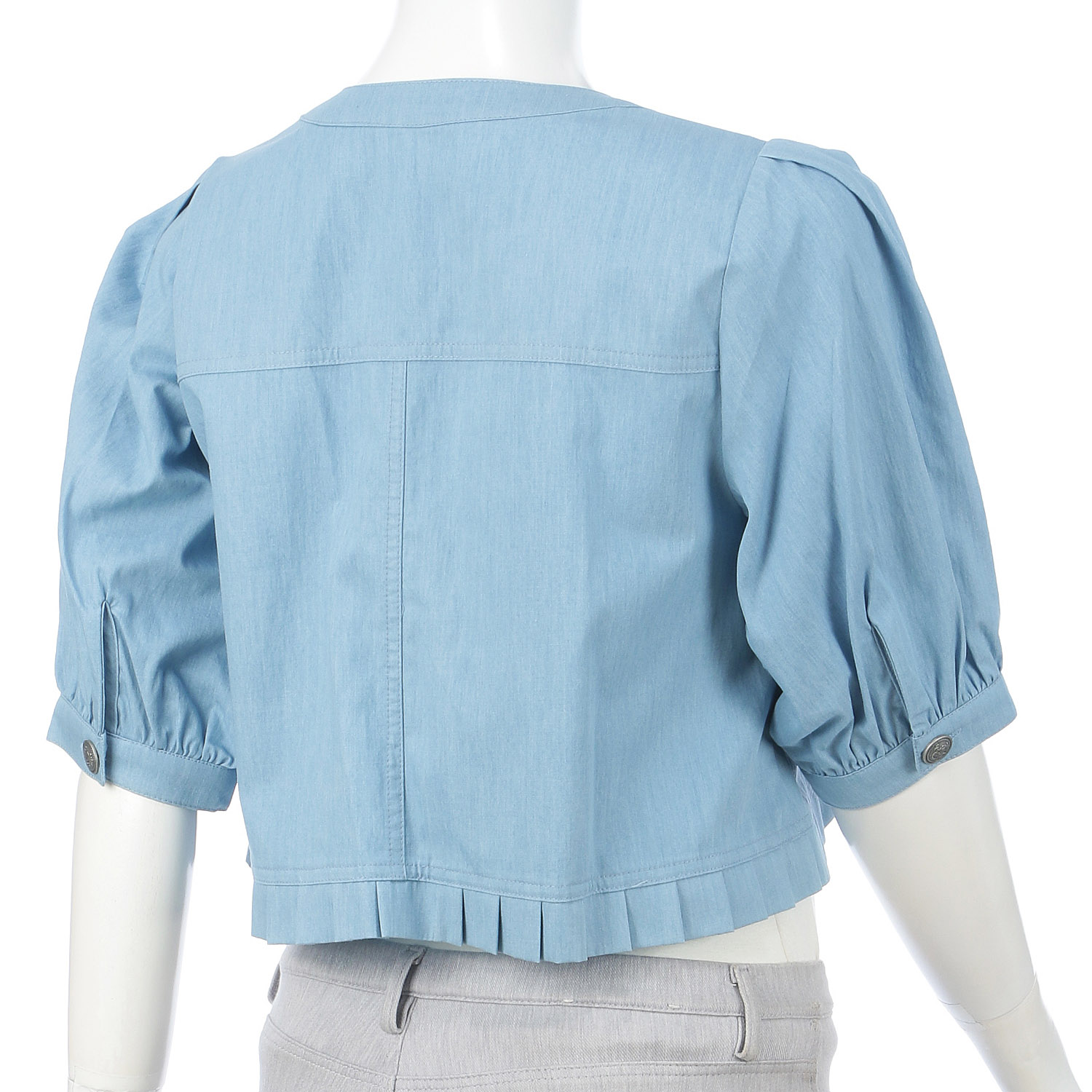 デニムタック前立てショートジャケット - 画像6