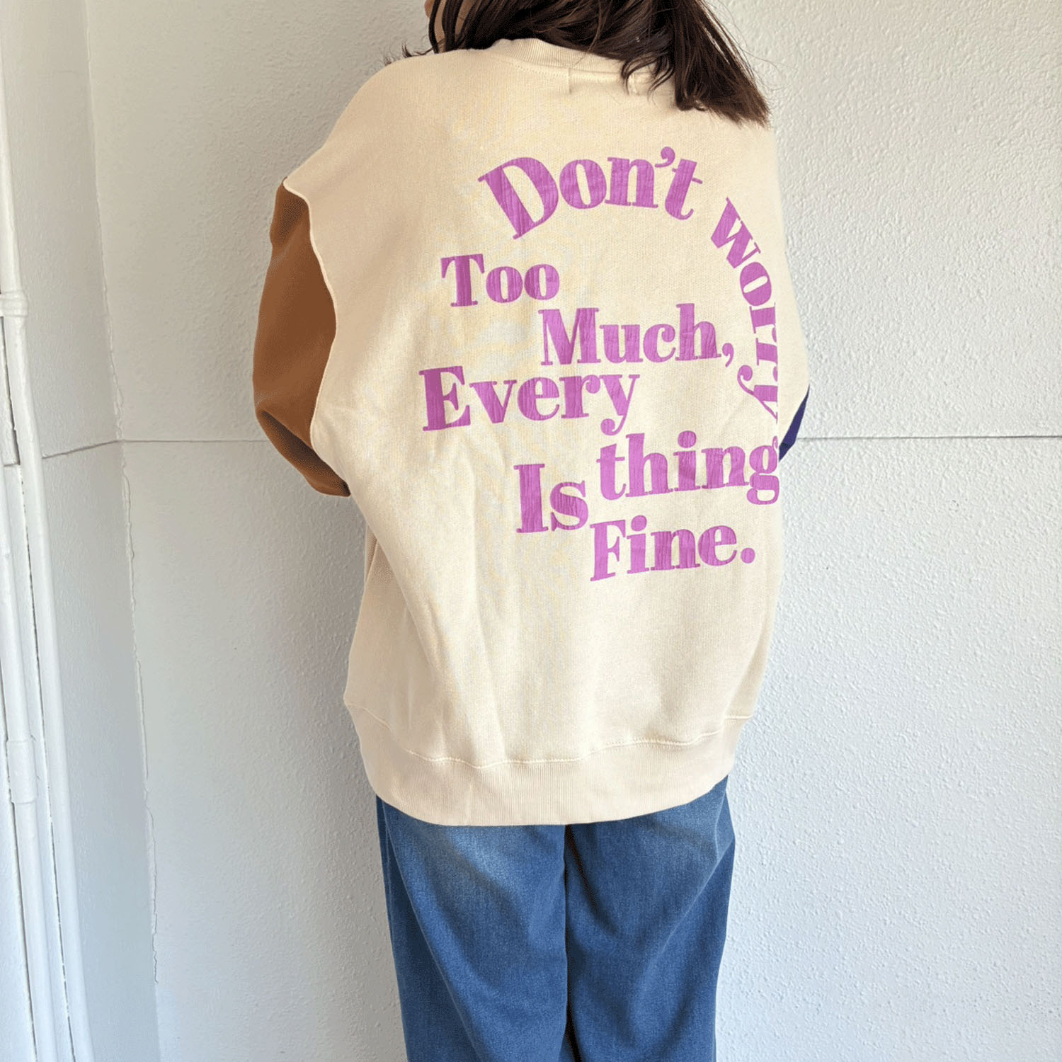 【新ブランド】CUBE SUGAR ガーゼ裏毛裏起毛スウェットビッグプルオーバー