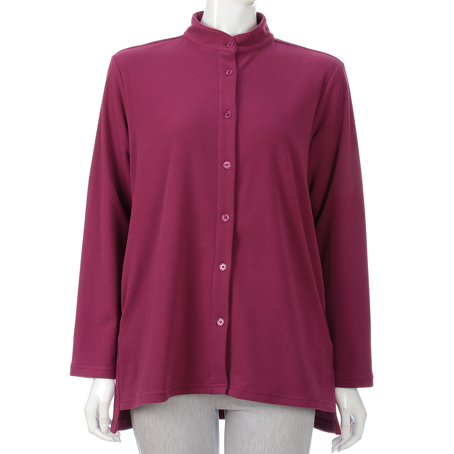 ハイネックロングカーディガン