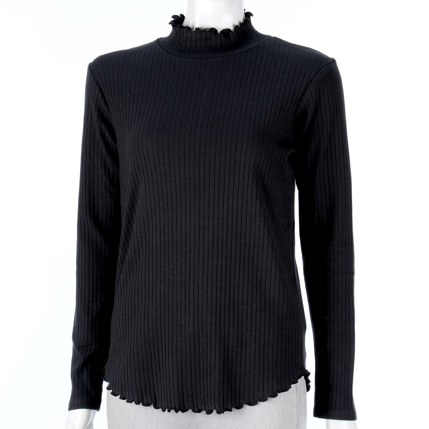 メロウハイネック無地プルオーバー