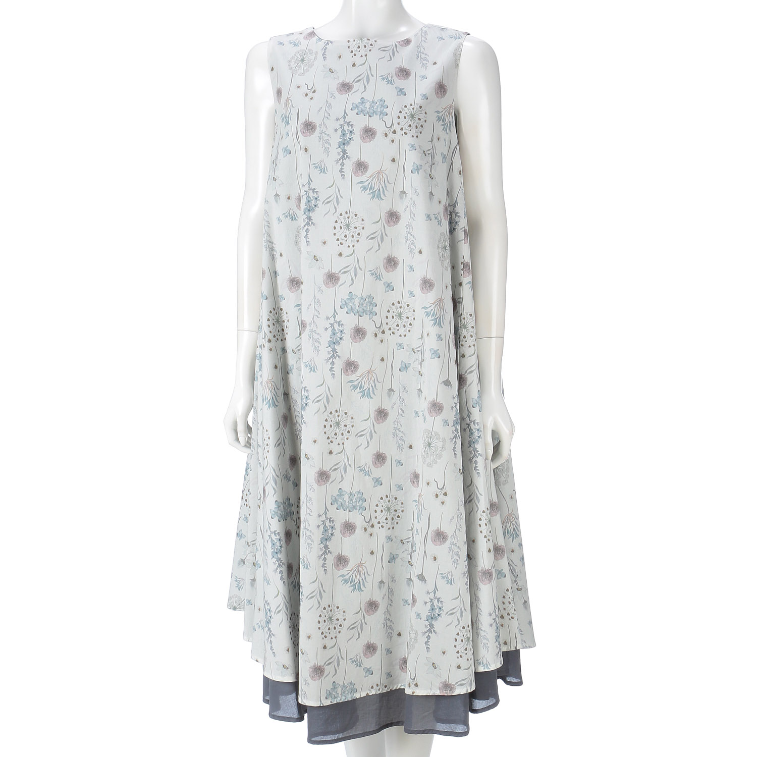 レイヤードフレアワンピース