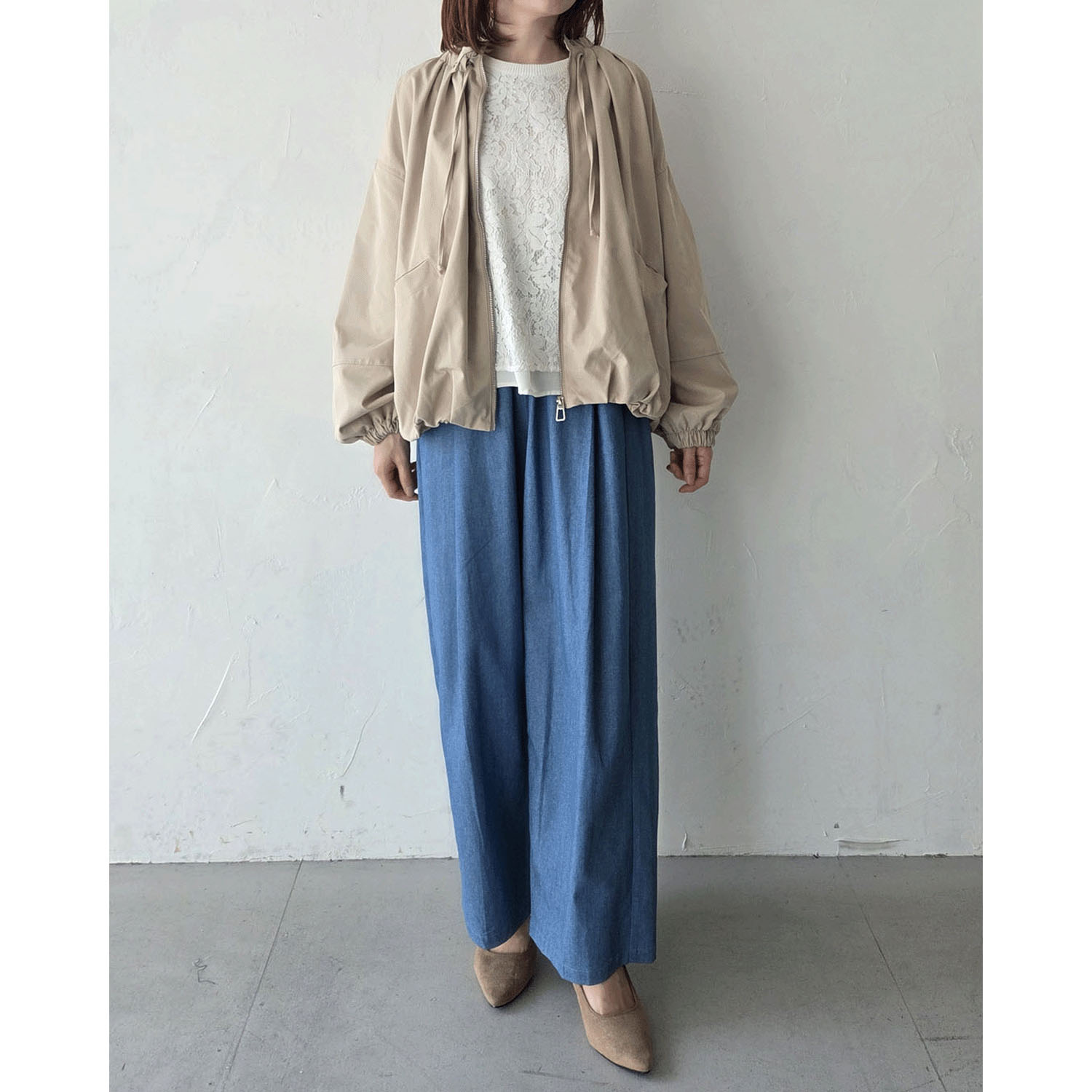 epidemique ギャザーネックブルゾン