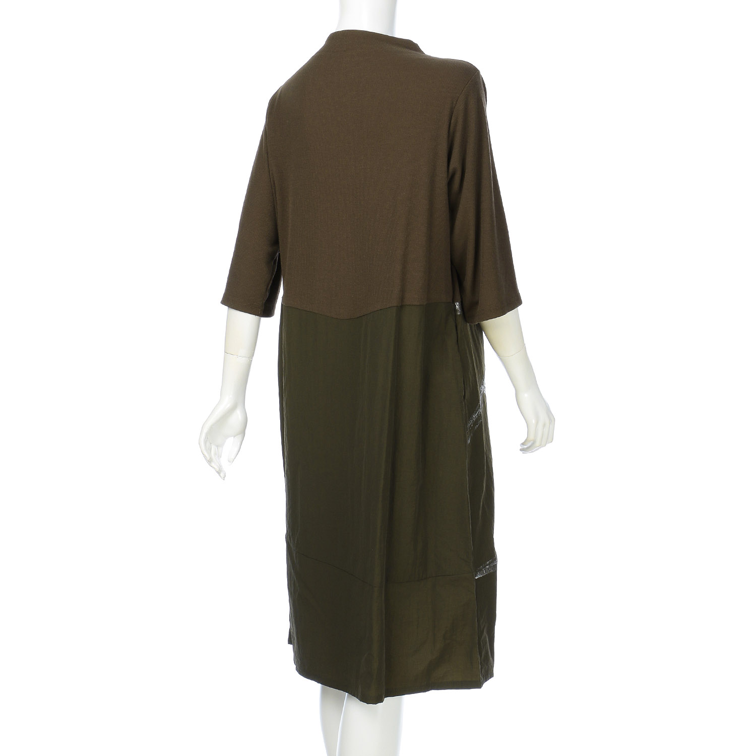 布帛切替え手書きワンピース - 画像8