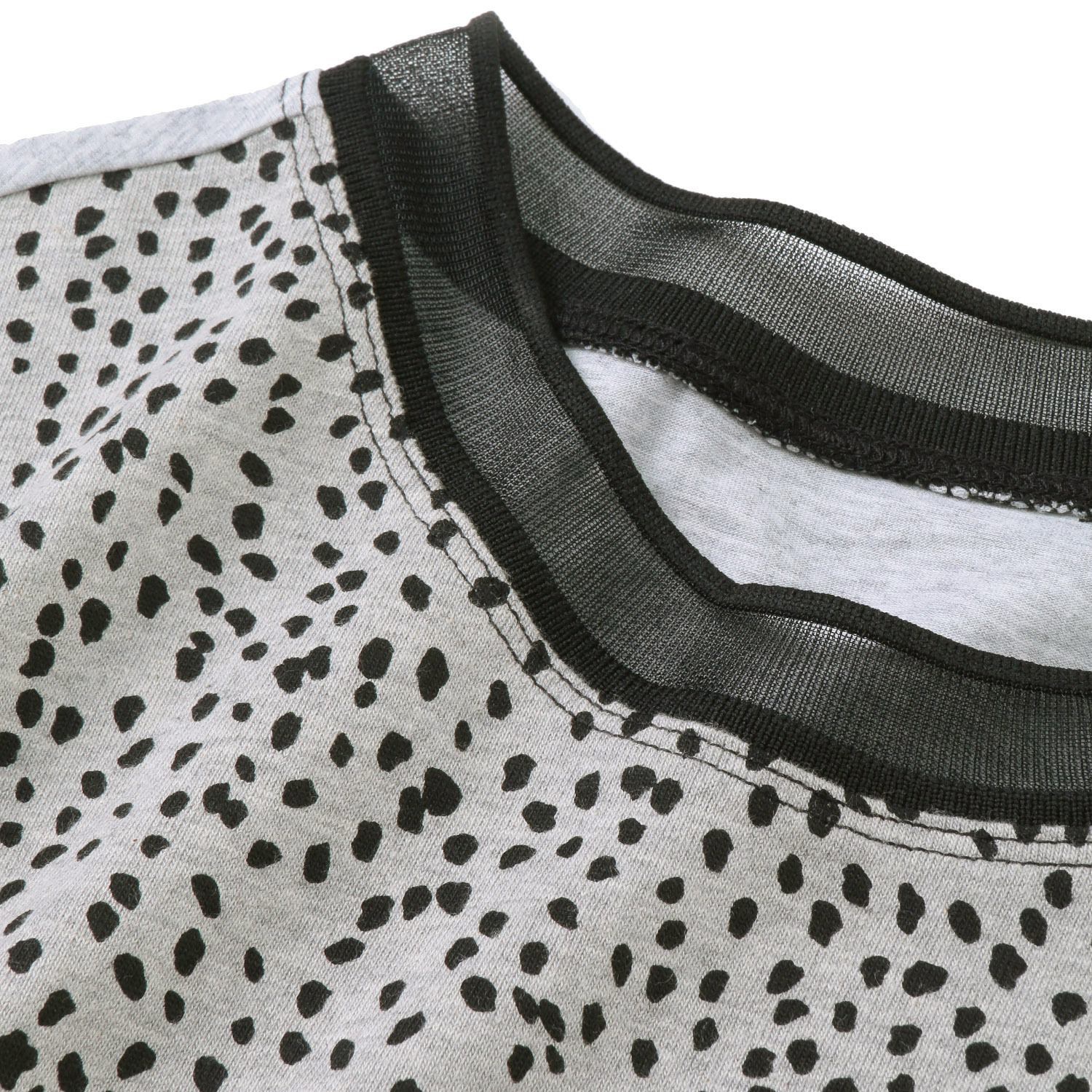 綿天竺×プリント切替ランタンスリーブプルオーバー - 画像7